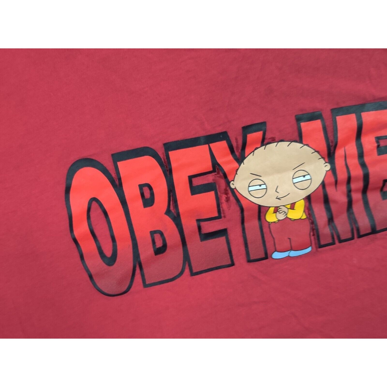 Other Family Guy Shirt Adult Mens XL/2XL Stewie Griffin Obey Me! Size US XXL / EU 58 / 5 - 3 Thumbnail