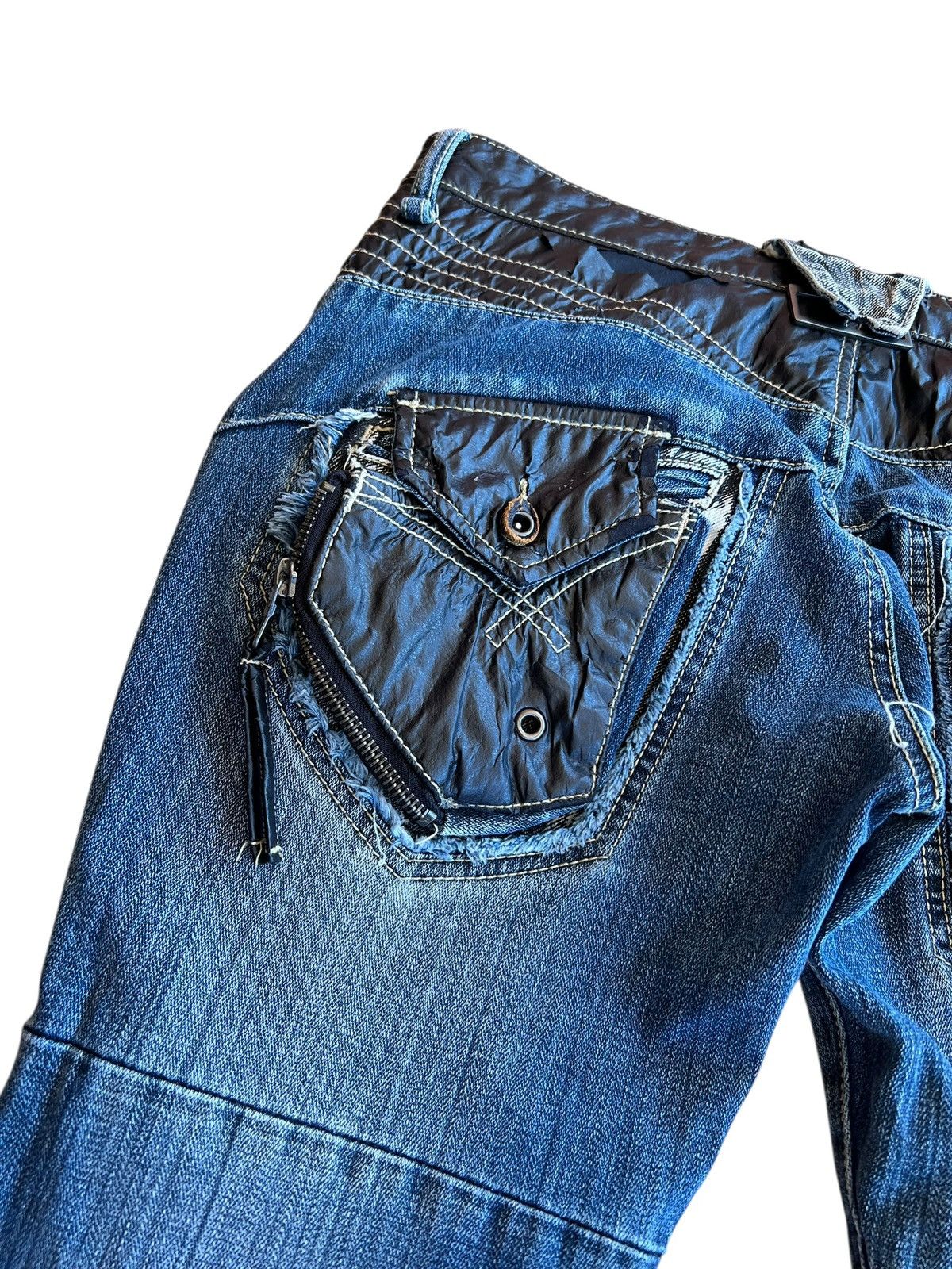 PPFM Vintage PPFM Stitching Bondage Punk Jean Size US 31 - 15 Thumbnail