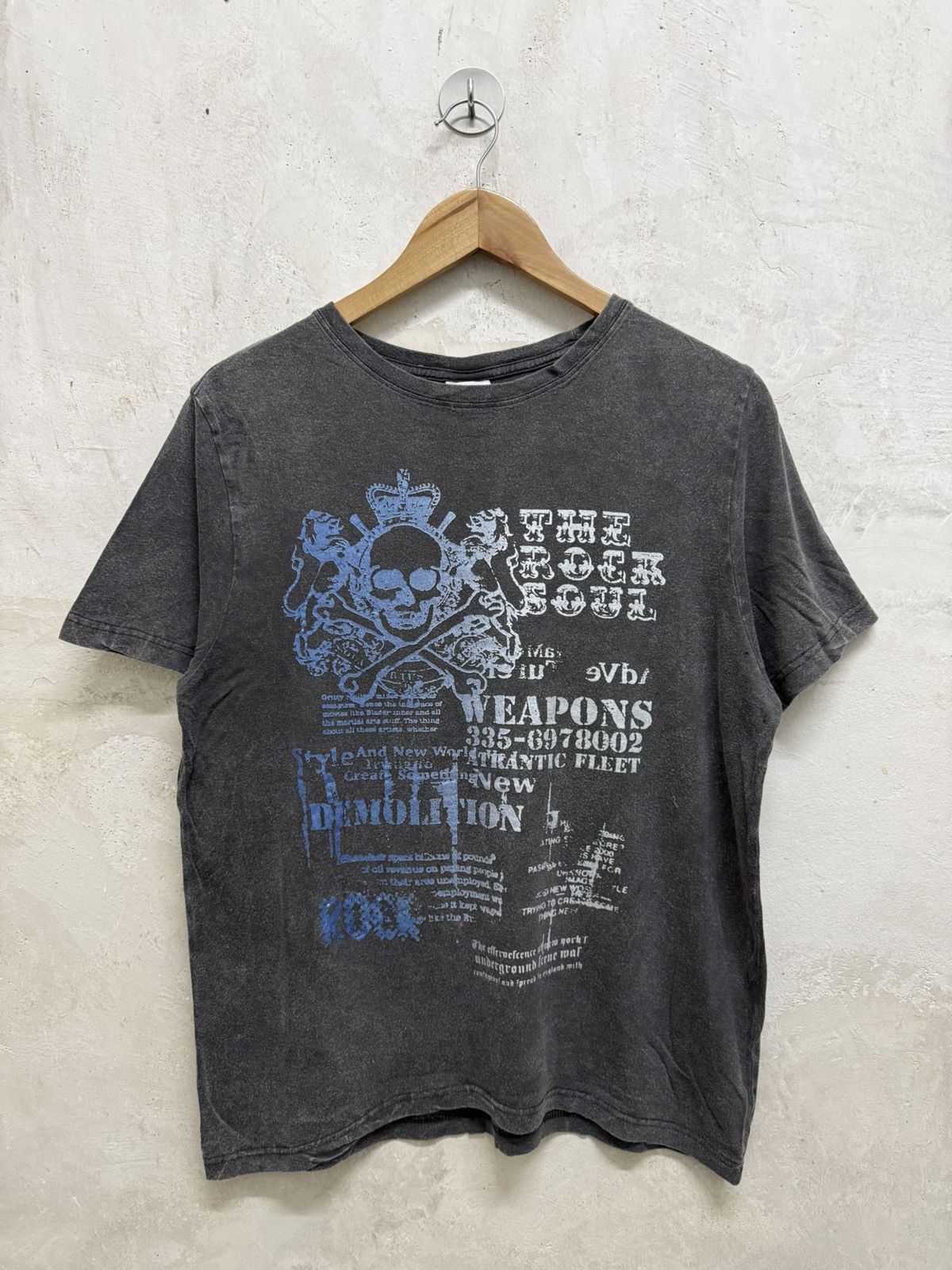 If Six Was Nine 2000s Faded Skull Poems Gothic Thrash Tshirt Size US S / EU 44-46 / 1 - 4 Thumbnail