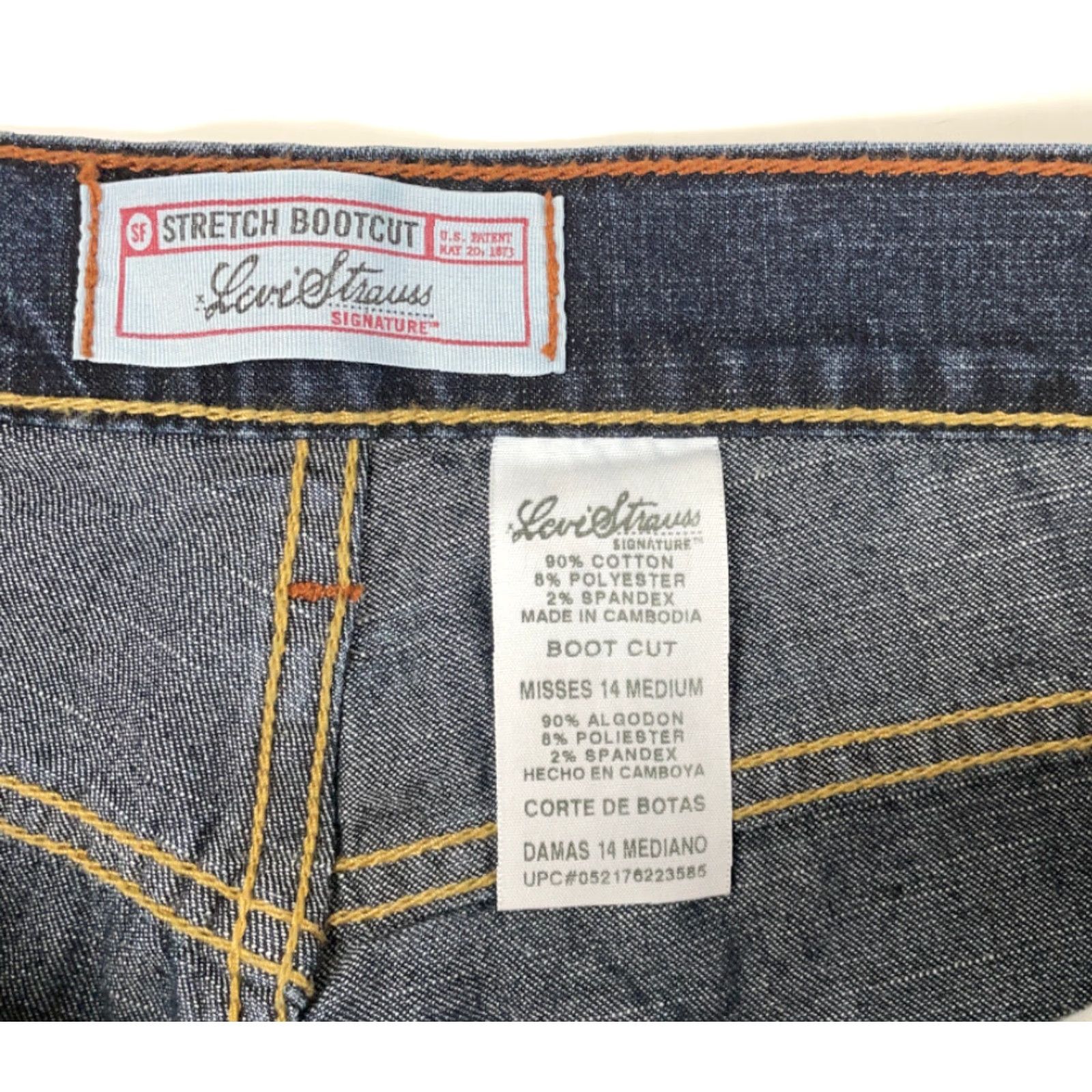 Levi's Levi's 550 Jeans Bootcut Dark Blue Wash Misses 14 Cotton Stretch Y2K Size 36" / US 14 / IT 50 - 5 Thumbnail