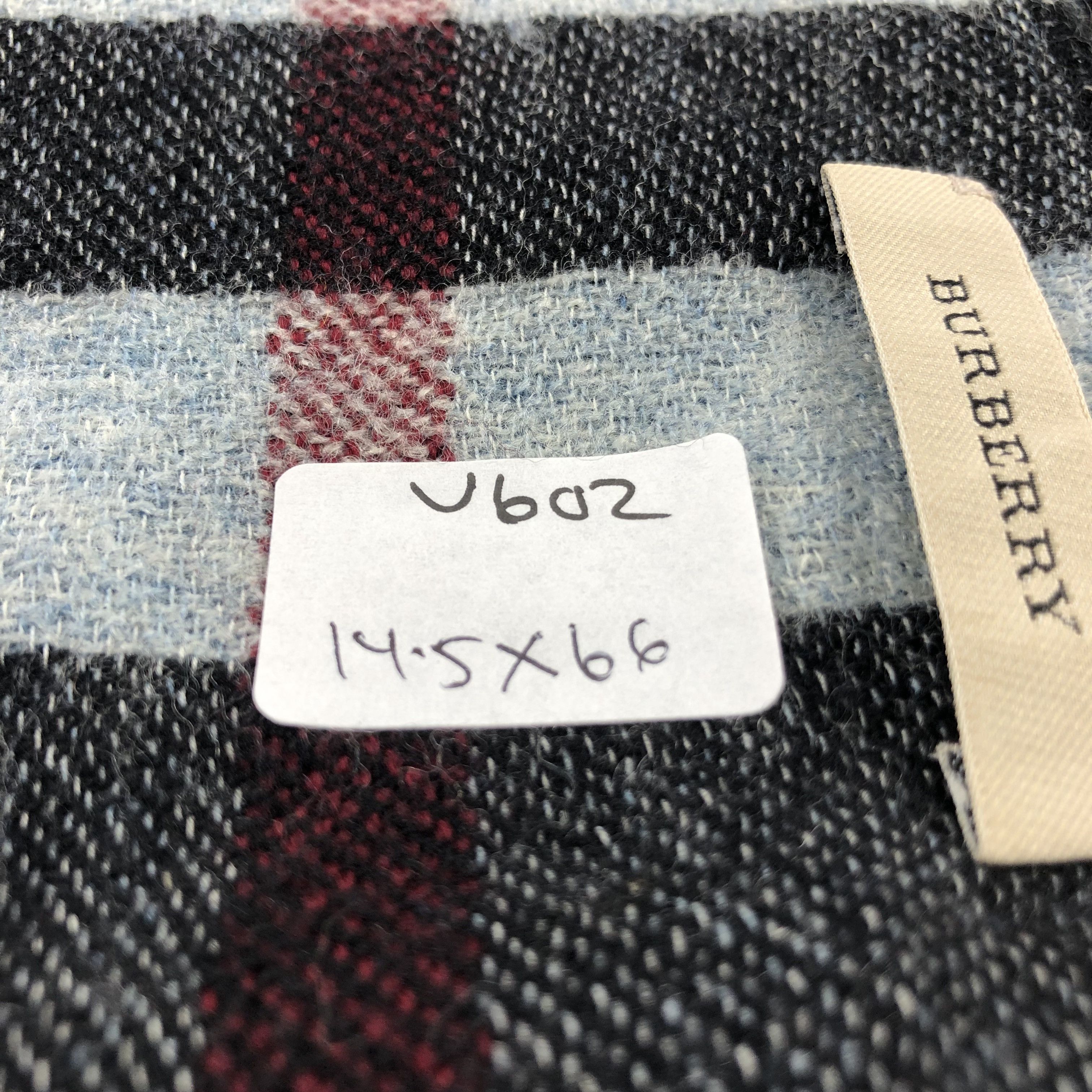 Burberry Burberry Nova Check Wool Scarf Muffler V602 Size ONE SIZE - 14 Thumbnail