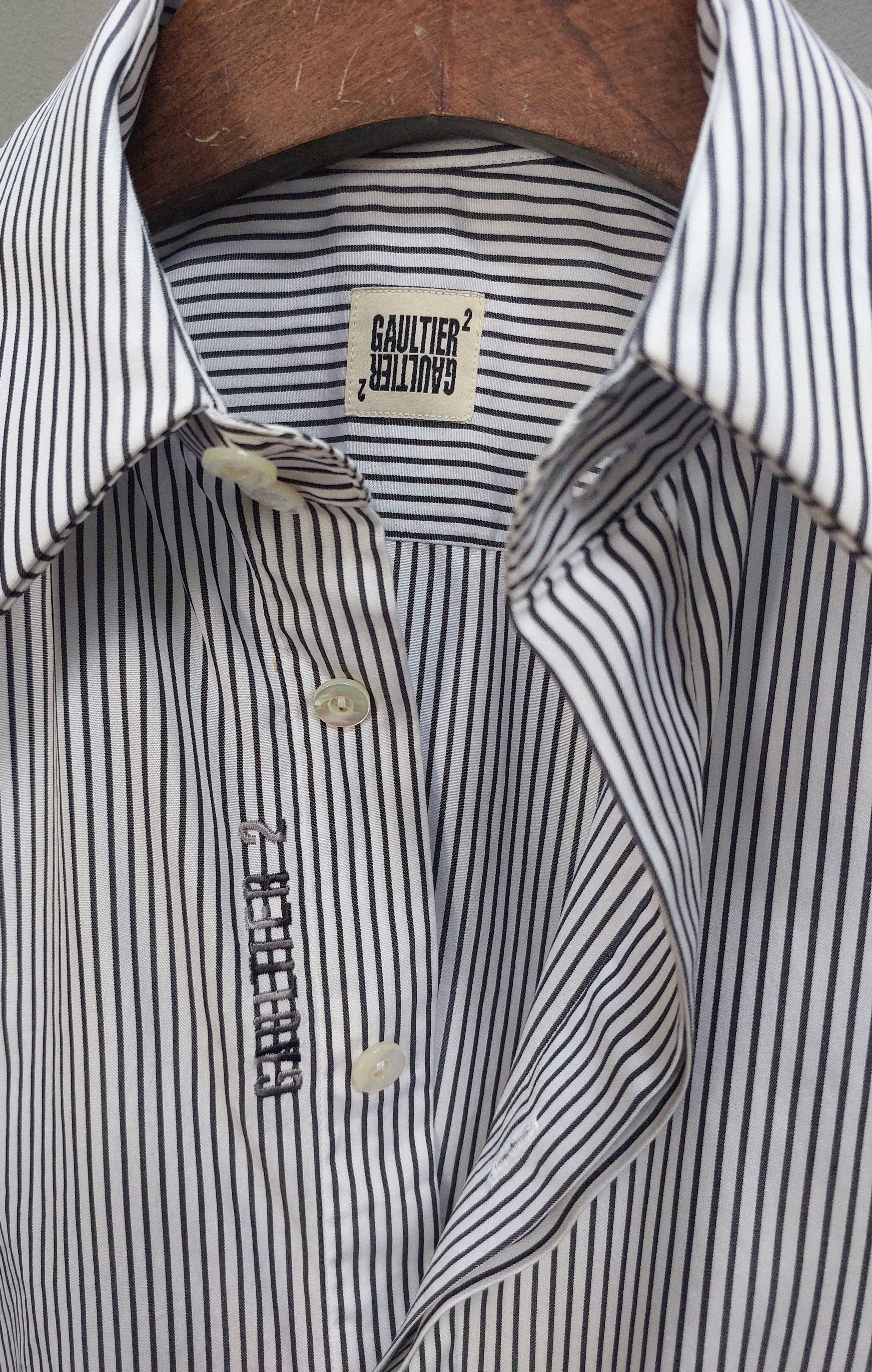 Jean Paul Gaultier Gaultier2 × Jean Paul Gaultier Black and White Stripes Size US S / EU 44-46 / 1 - 14 Thumbnail