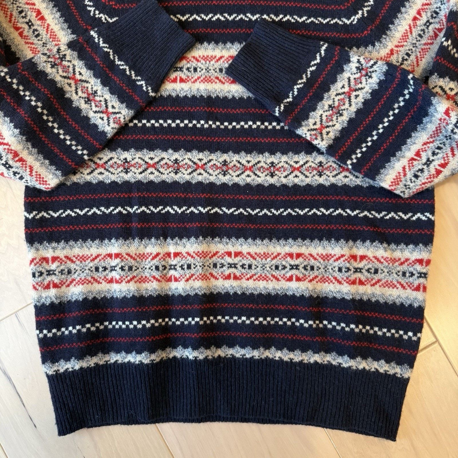 J.Crew J Crew Fair Isle Wool Sweater Medium Multicolor Pullover Size US M / EU 48-50 / 2 - 5 Thumbnail