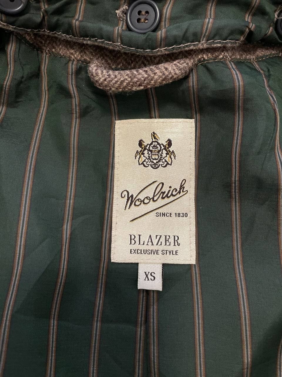 Woolrich Woolen Mills Woolrich 100% Wool Herringbone Blazer Jacket w/ Hood Italy Size XS / US 0-2 / IT 36-38 - 17 Thumbnail