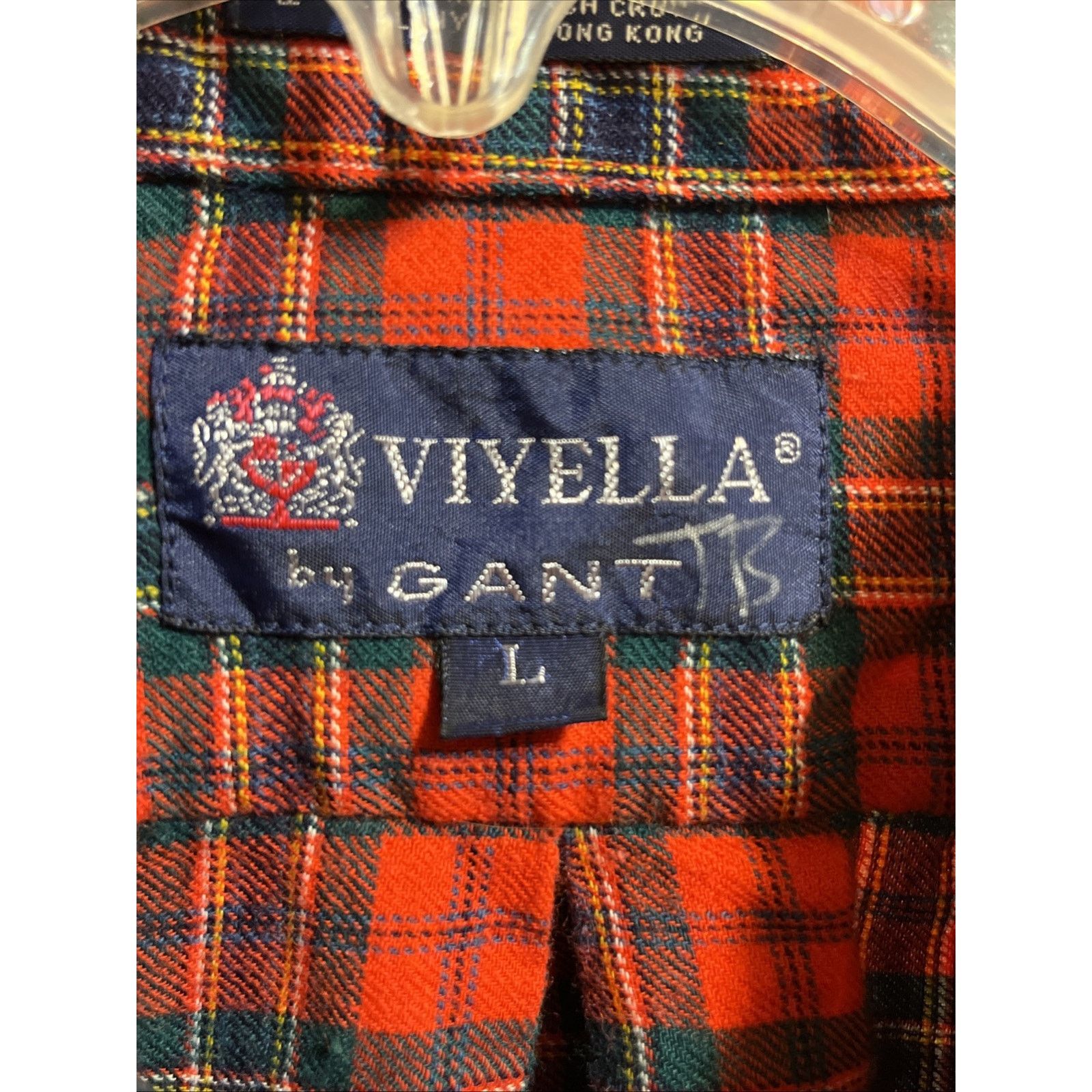 Viyella Viyella Vintage Wool Cotton Blend Shirt Mens L Red Plaid LS Size US L / EU 52-54 / 3 - 3 Thumbnail