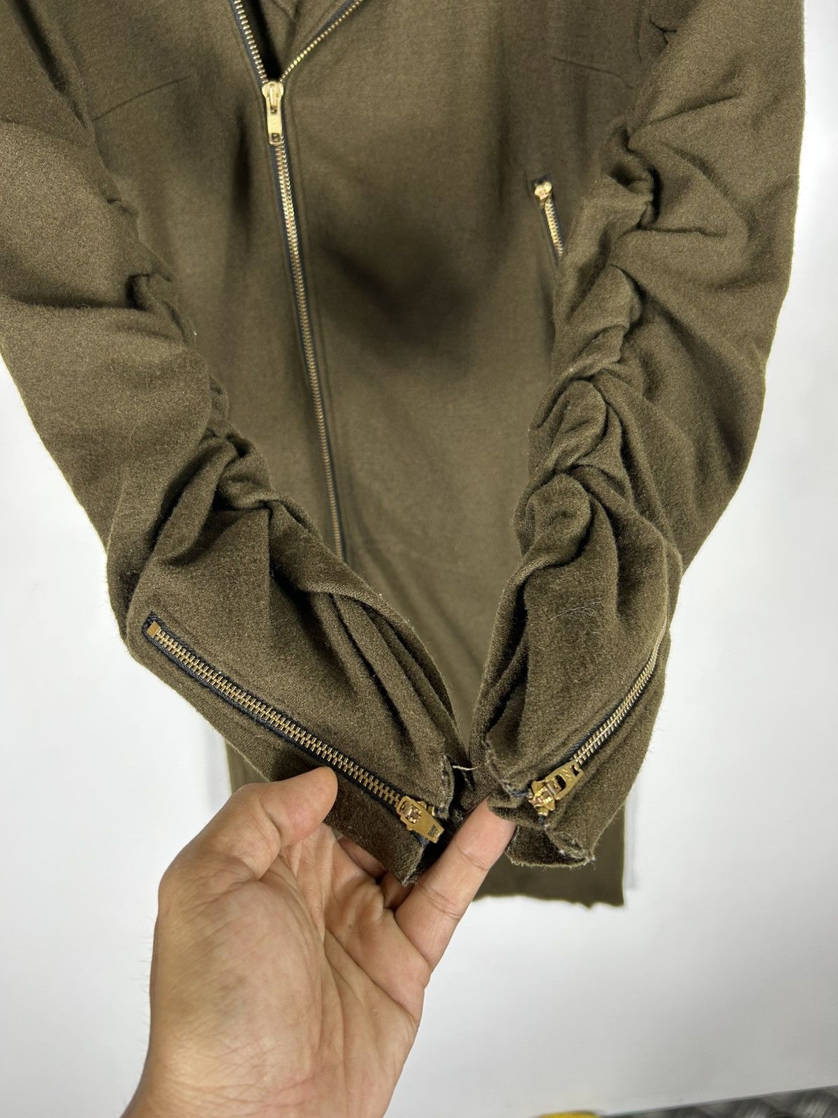 Japanese Brand 🔥Rare Jelly Garcia Japan Wool Double Collar Long Jacket Size S / US 4 / IT 40 - 11 Thumbnail