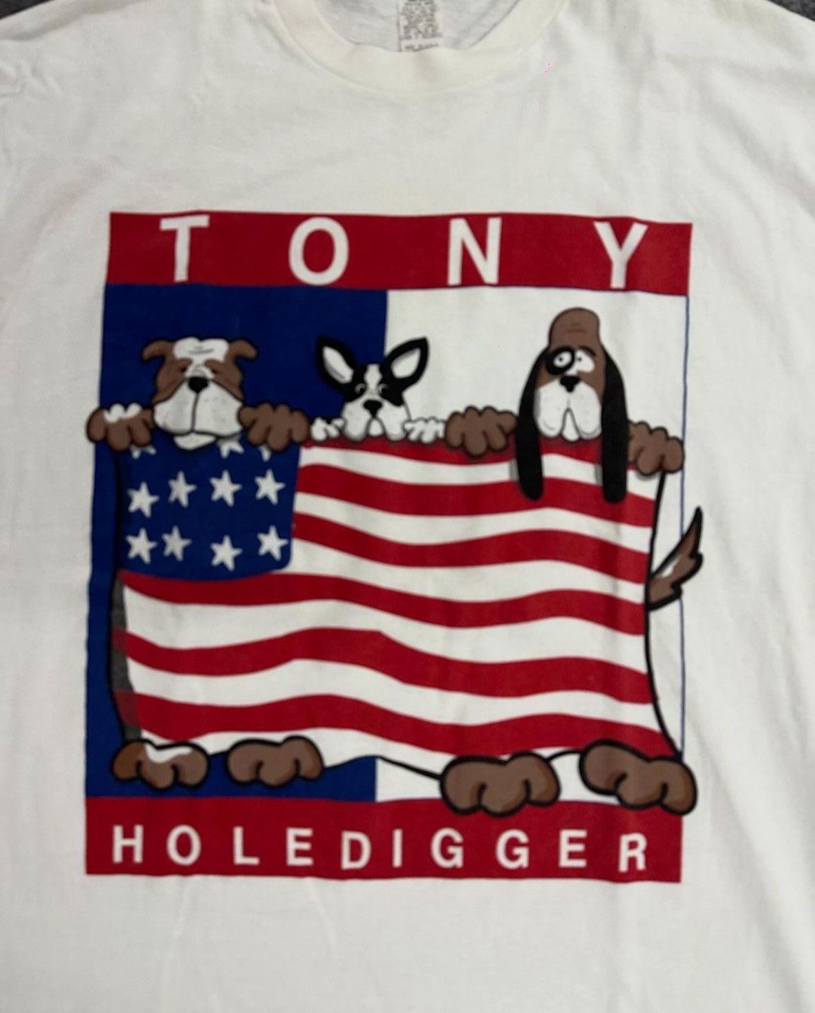 Tommy Hilfiger × Vintage PARODY TOMMY HIFLIGER VINTAGE TEE Size US XL / EU 56 / 4 - 3 Thumbnail