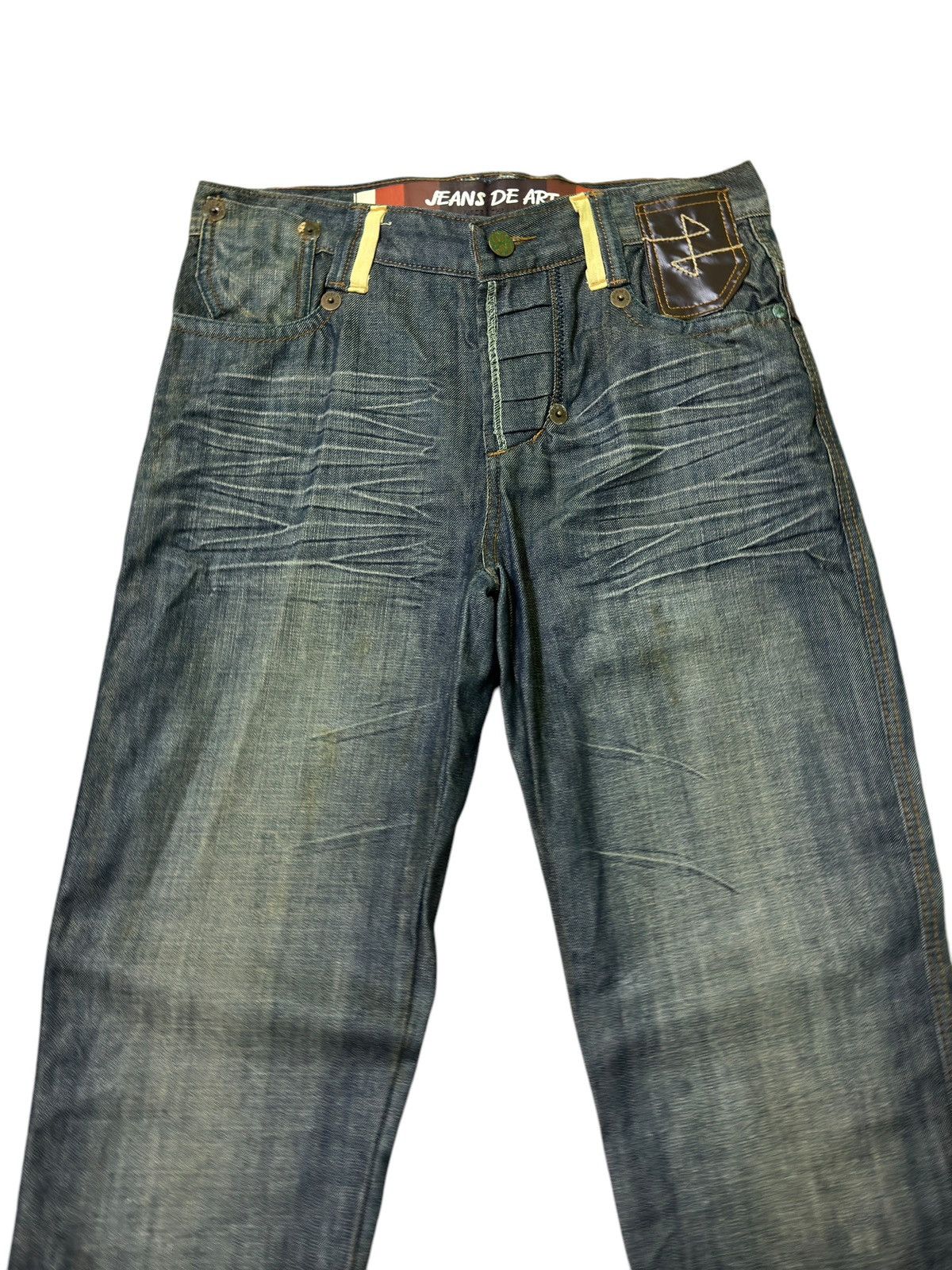 Hysteric Glamour × Japanese Brand × Vintage JEANS DE ART HONEY COMP STYLE BACK BUCKLE DENIM Size US 32 / EU 48 - 3 Thumbnail
