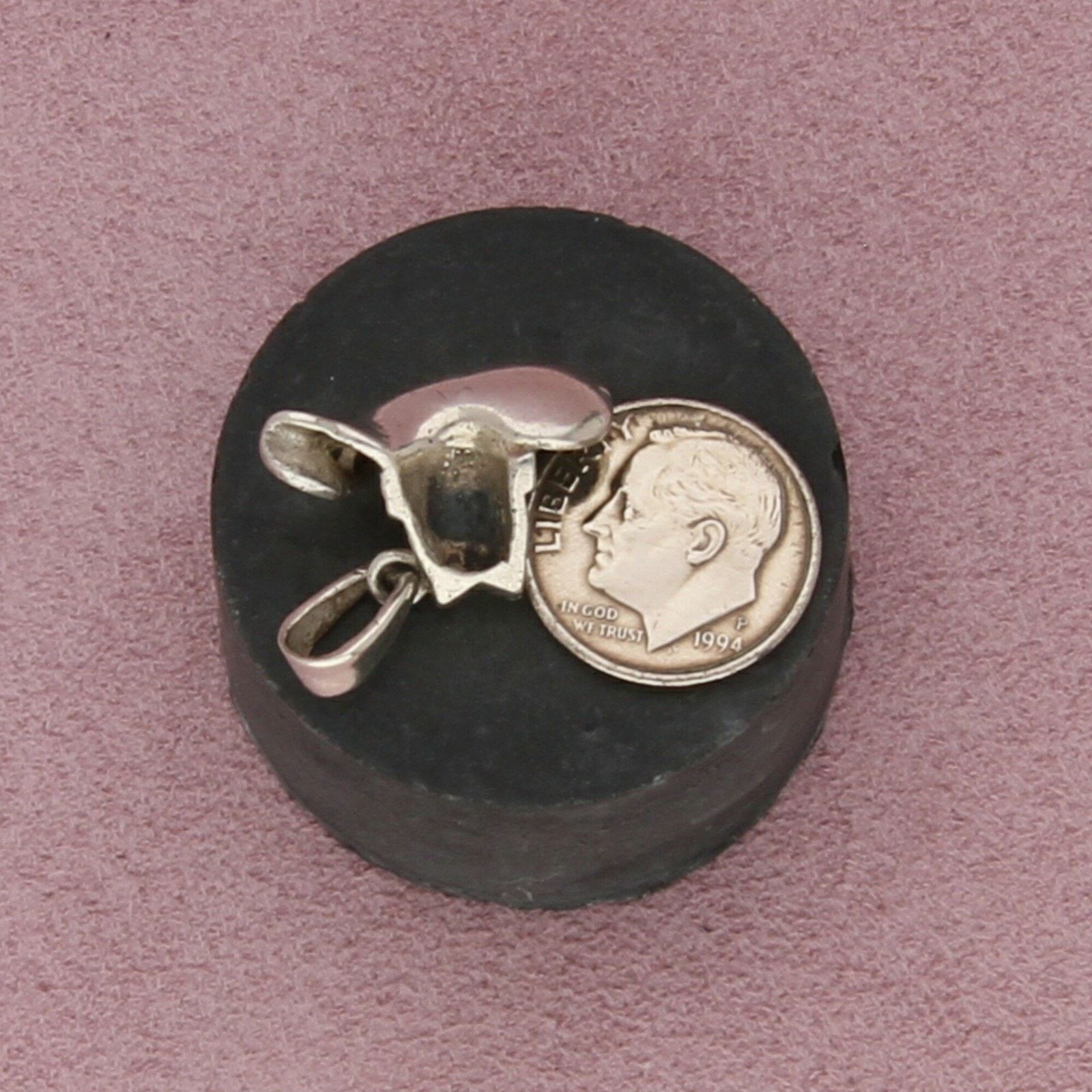 Sterling Silver sterling silver vintage diamond-cut hat pendant Size ONE SIZE - 3 Thumbnail