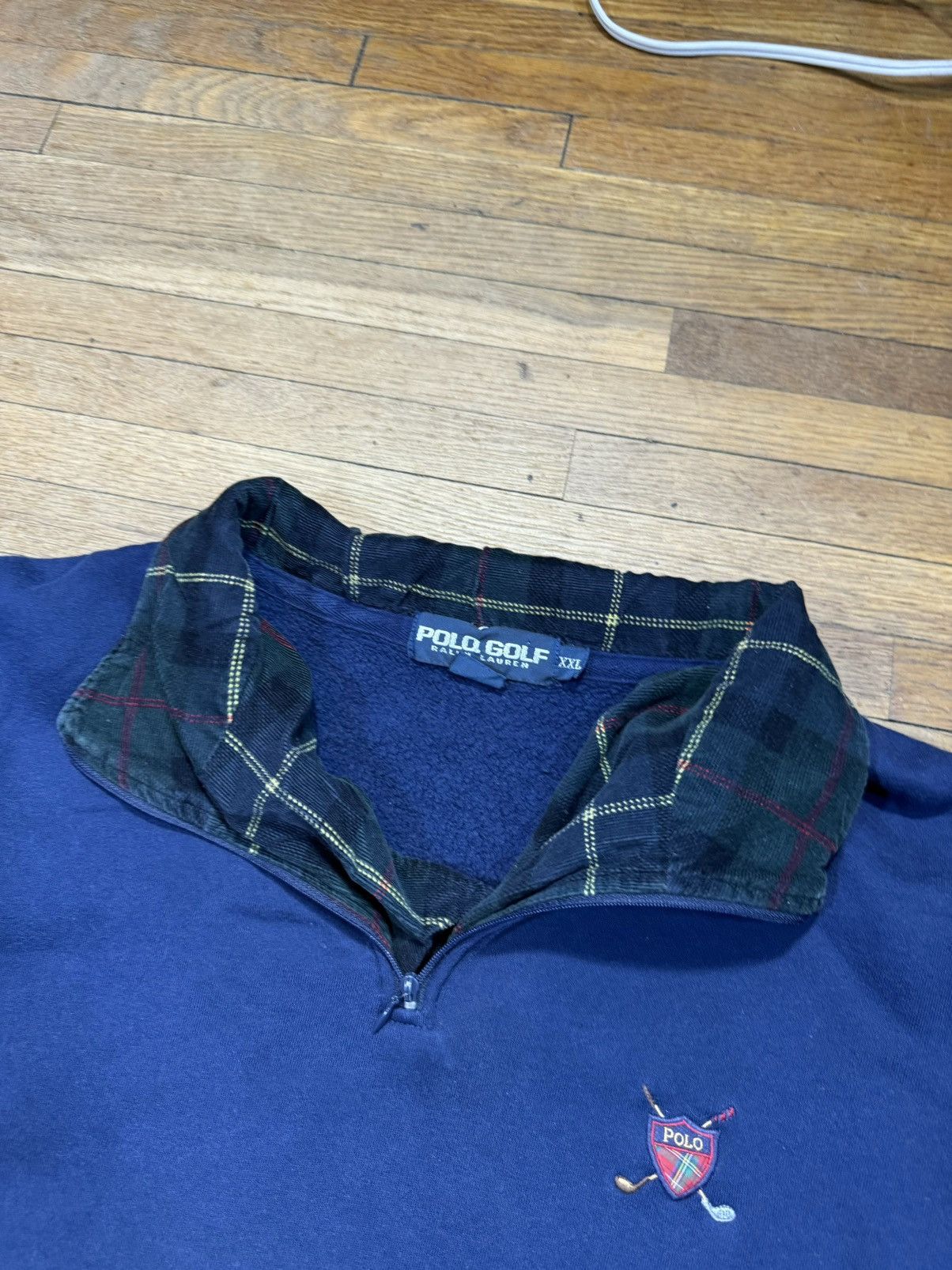 Polo Ralph Lauren × Vintage Vintage Polo Ralph Lauren Golf Collared Sweatshirt Size US XXL / EU 58 / 5 - 3 Thumbnail