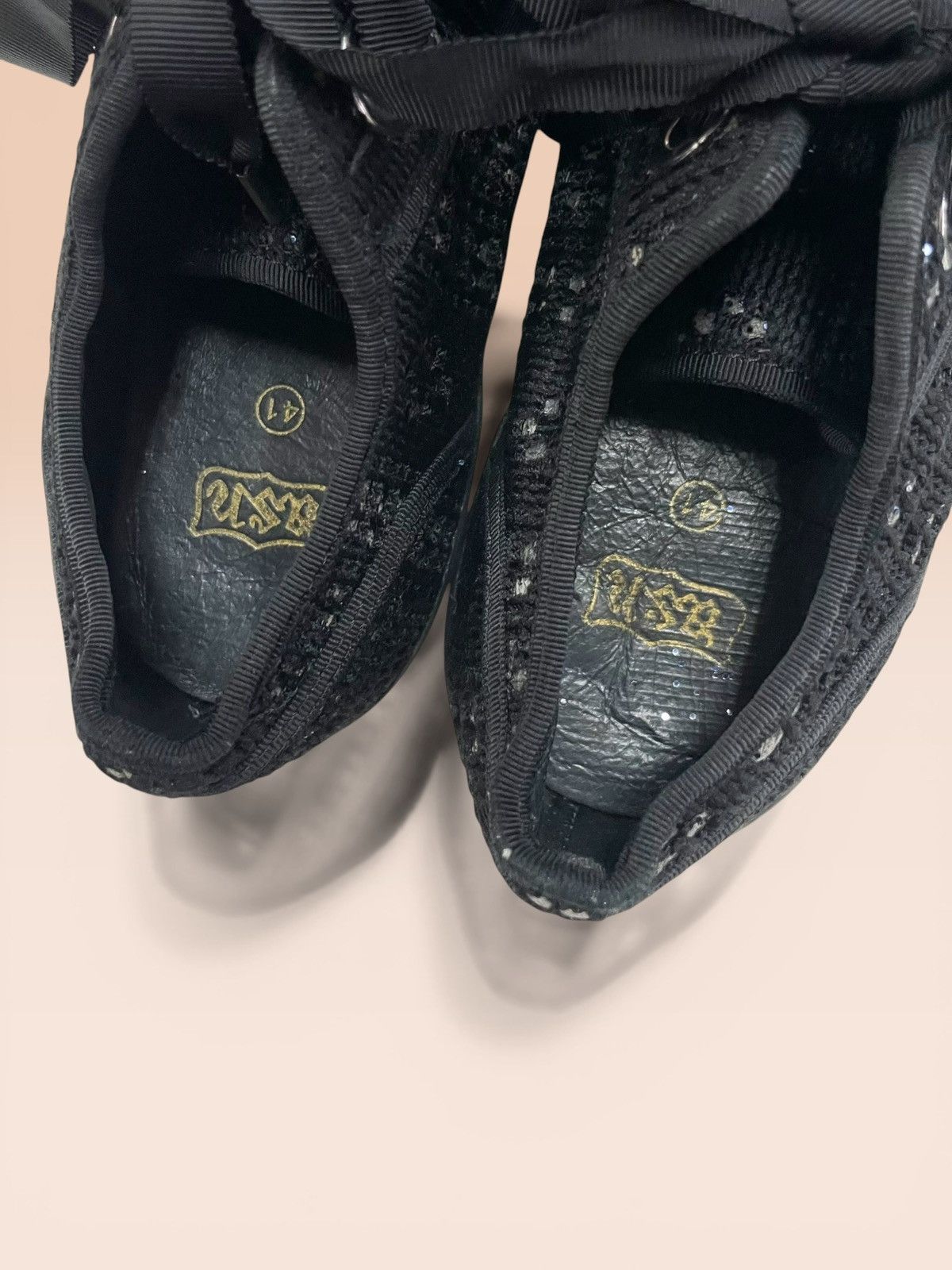 ASH ASH Limited Vicky Woven Black Sequin Sneakers Size US 8.5 / EU 41-42 - 15 Thumbnail
