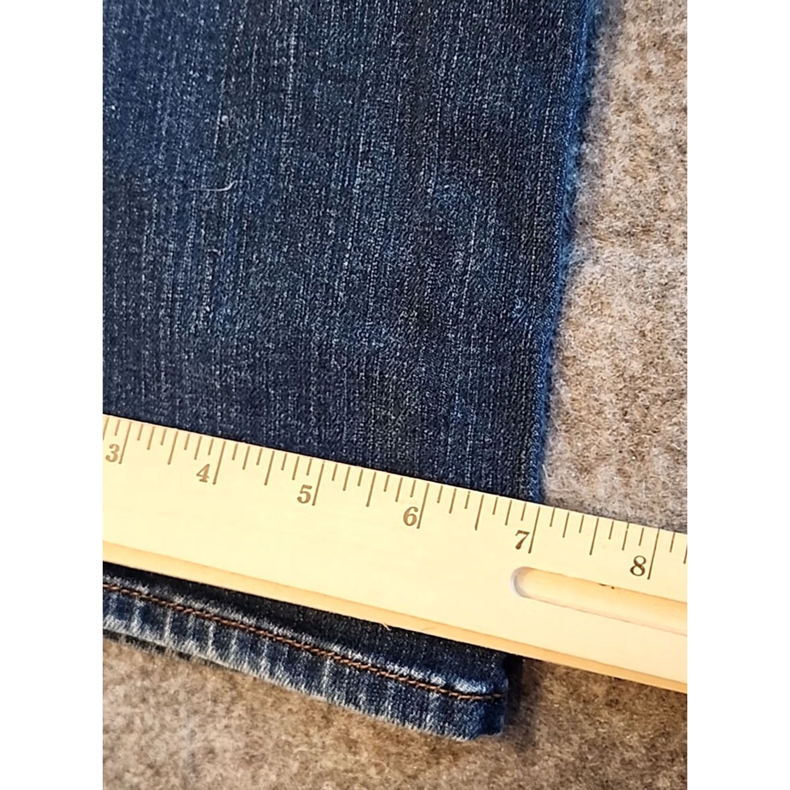 Lucky Brand VINTAGE Lucky Brand Sofia Straight Jeans Womens 8 Dark Blue Denim Straight Leg Stretch Regular Rise Mid 29in Boys/Girls? Size 30" / US 8 / IT 44 - 7 Thumbnail