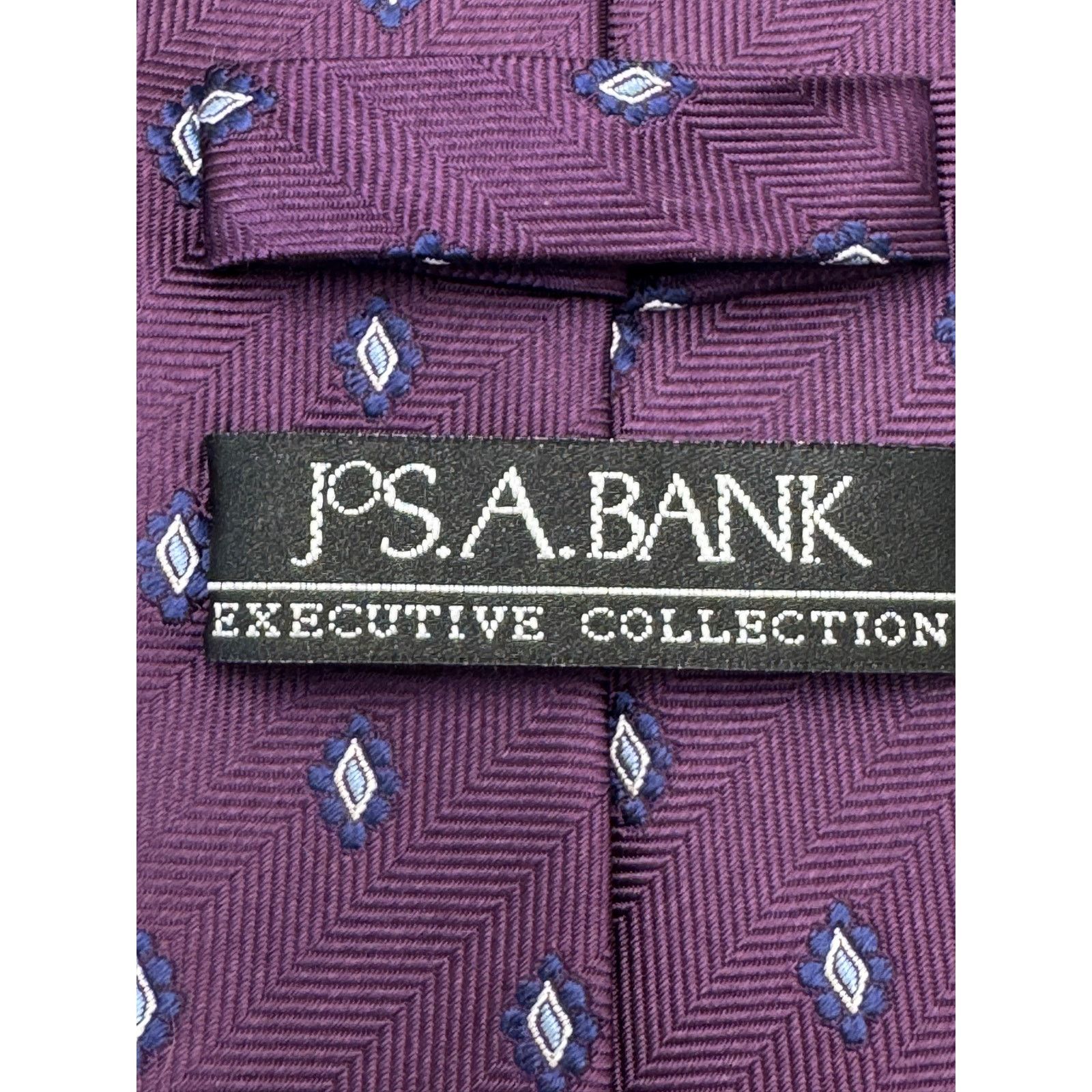 Jos. A. Bank Jos. A. Bank Tie Men's Silk Executive Collection Burgundy Size ONE SIZE - 6 Thumbnail