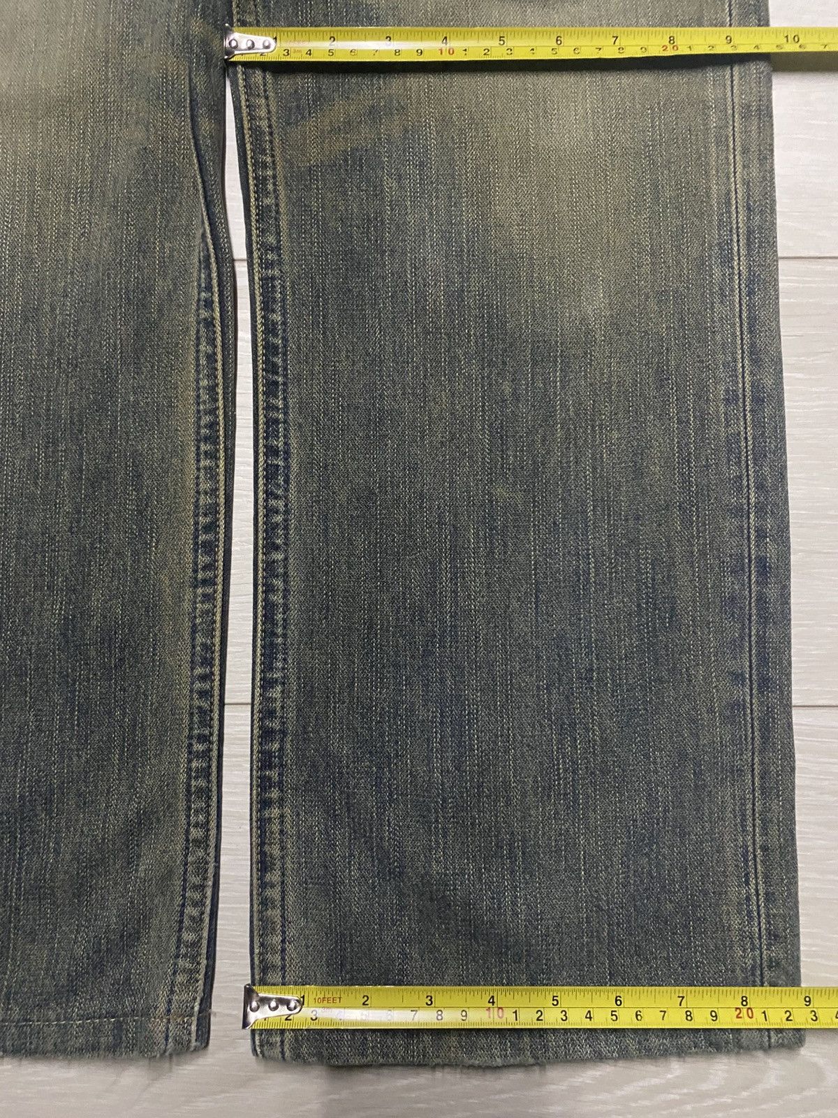 Wrangler Vintage Wrangler Crazy Mud Wash Distressed Repair Baggy Jean Size US 32 / EU 48 - 14 Thumbnail