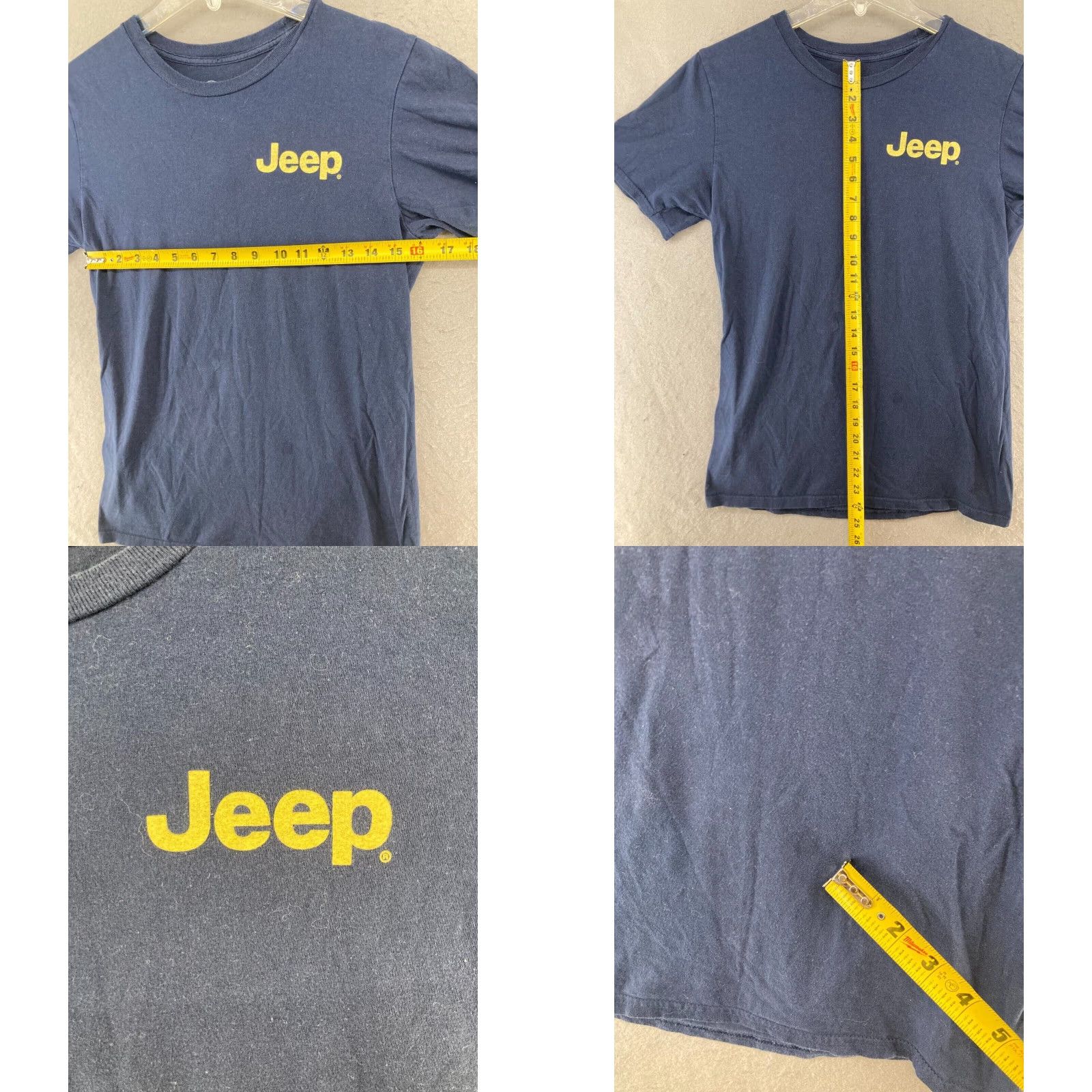 Jeep Jeep Outdoor Mountains Promo T-Shirt Small Blue Mens Size US S / EU 44-46 / 1 - 2 Thumbnail