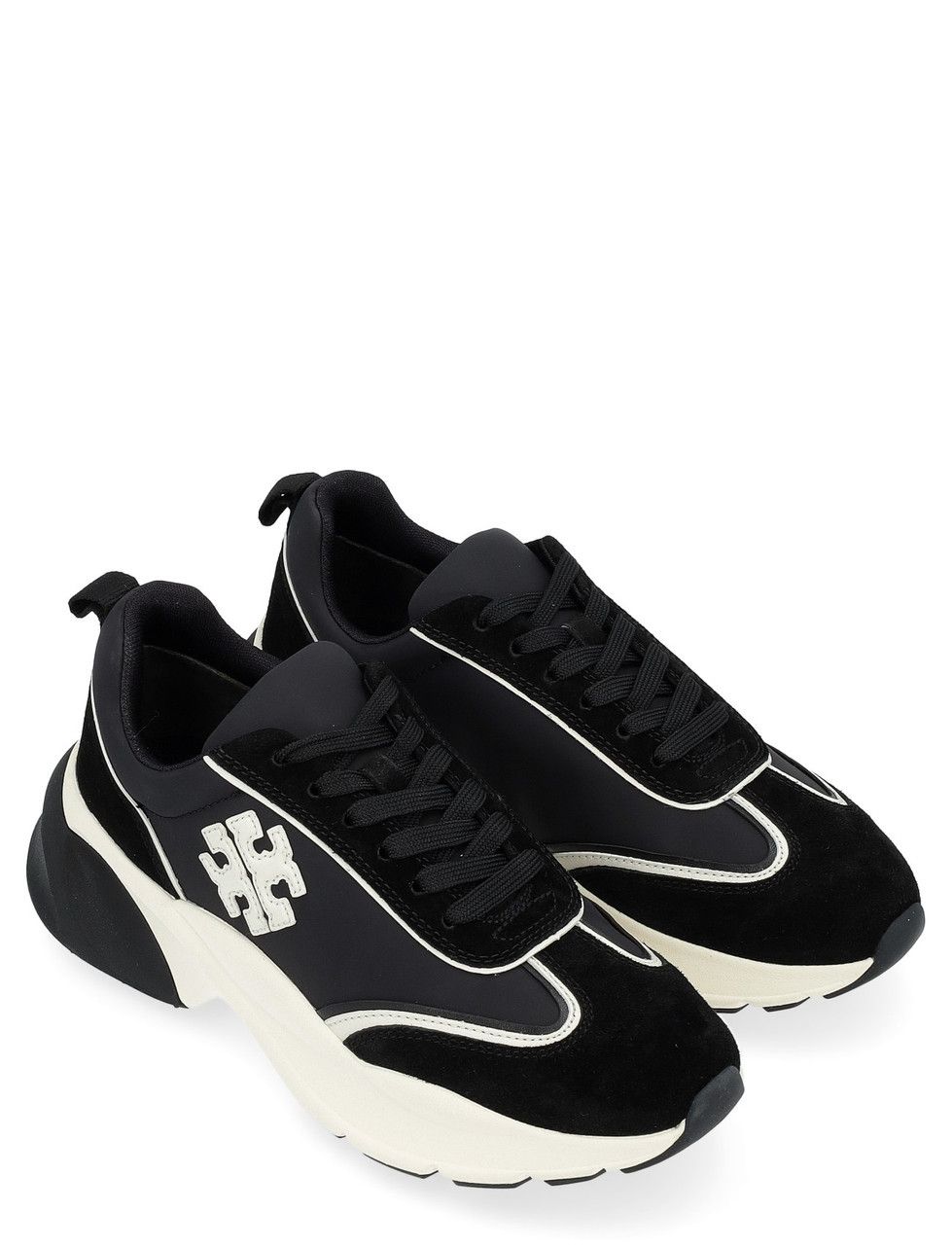 Tory Burch o1s22i1n1024 Good Luck Sneakers in Black Size US 5.5 / IT 35.5 - 3 Thumbnail