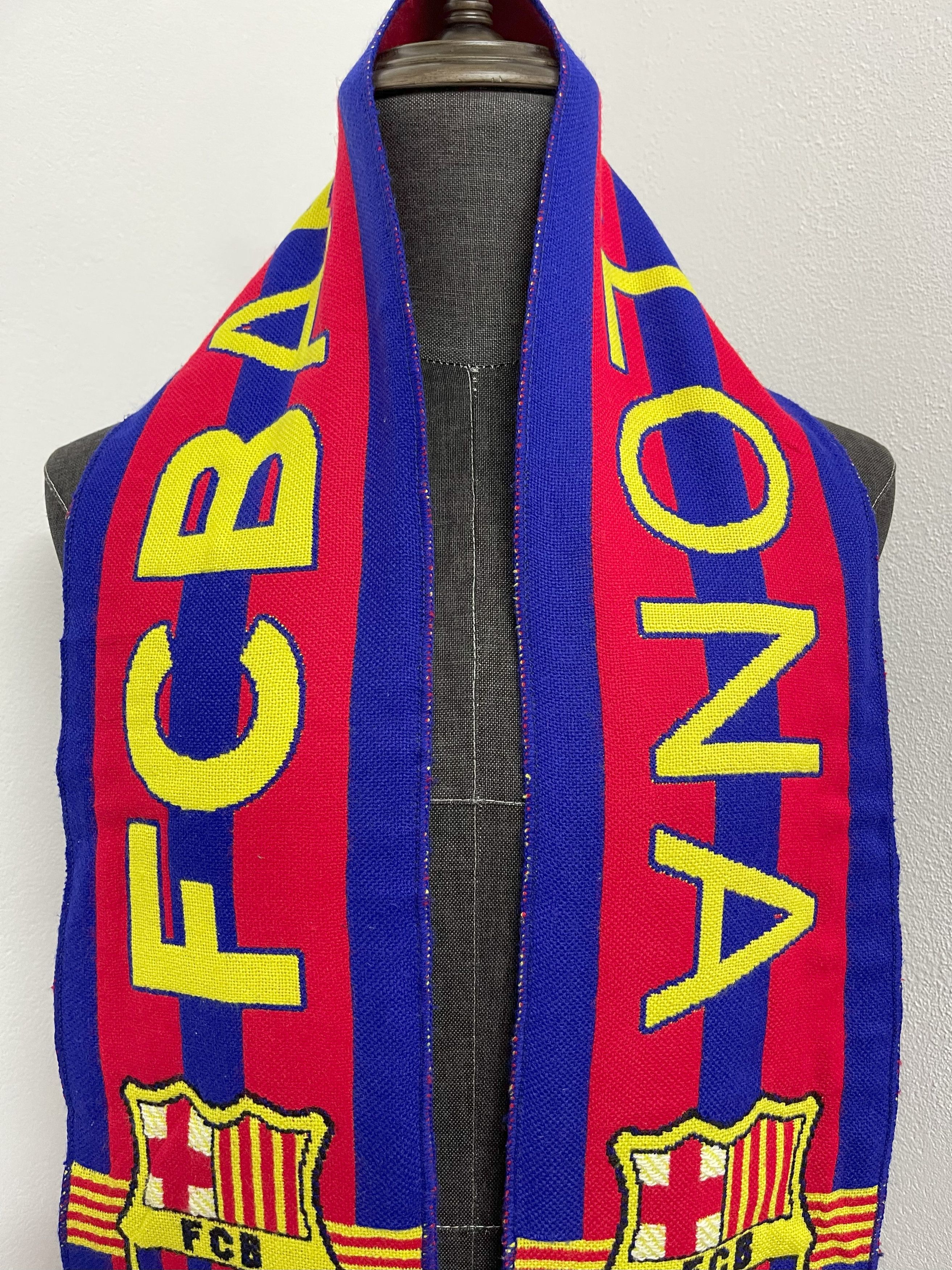 Vintage Vintage Barcelona FC Scarf / Muffler - 6063 Size ONE SIZE - 2 Thumbnail
