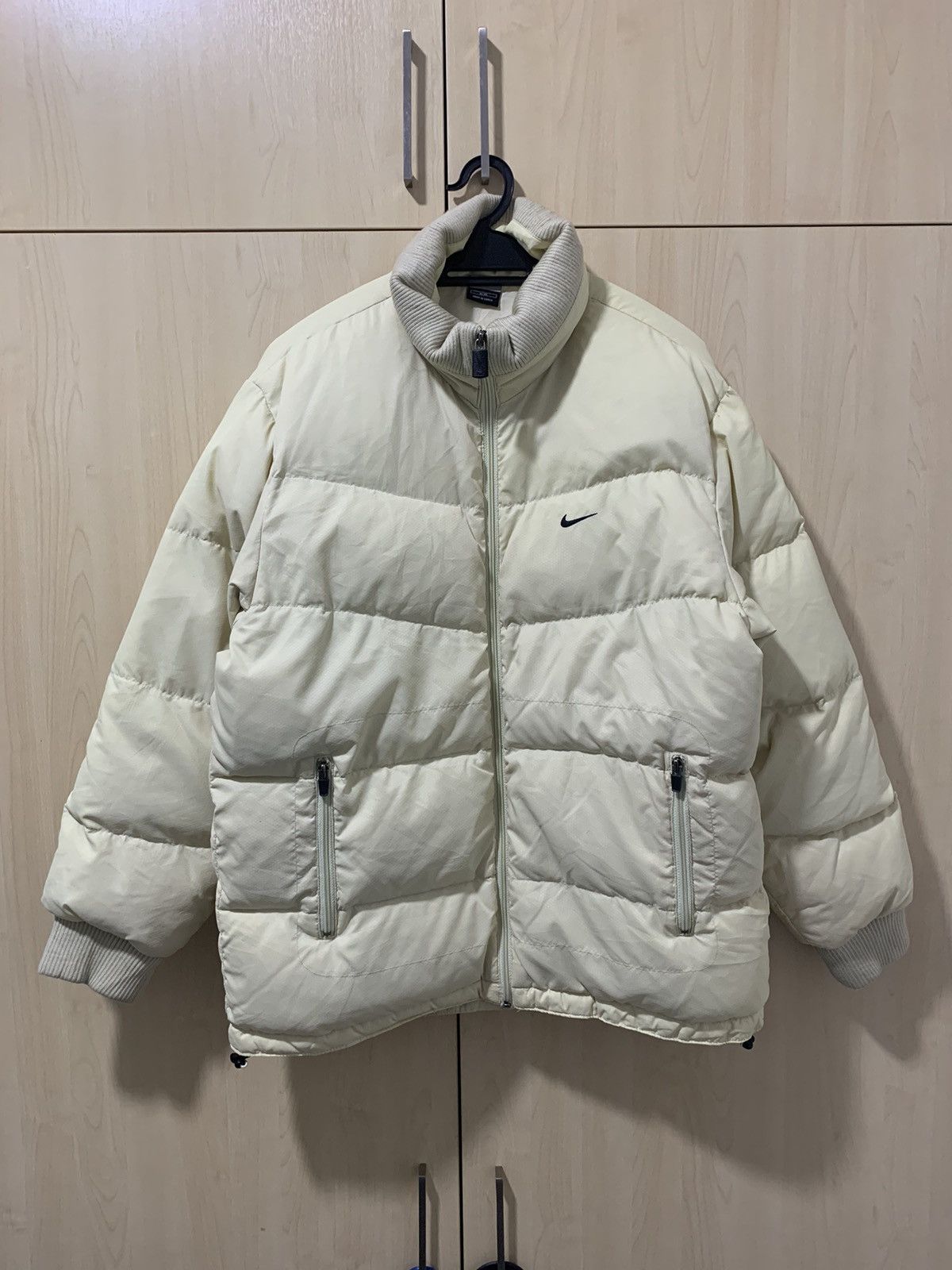 Nike × Vintage Vintage Nike puffer jacket bomber down jacket Size US L / EU 52-54 / 3 - 1 Thumbnail