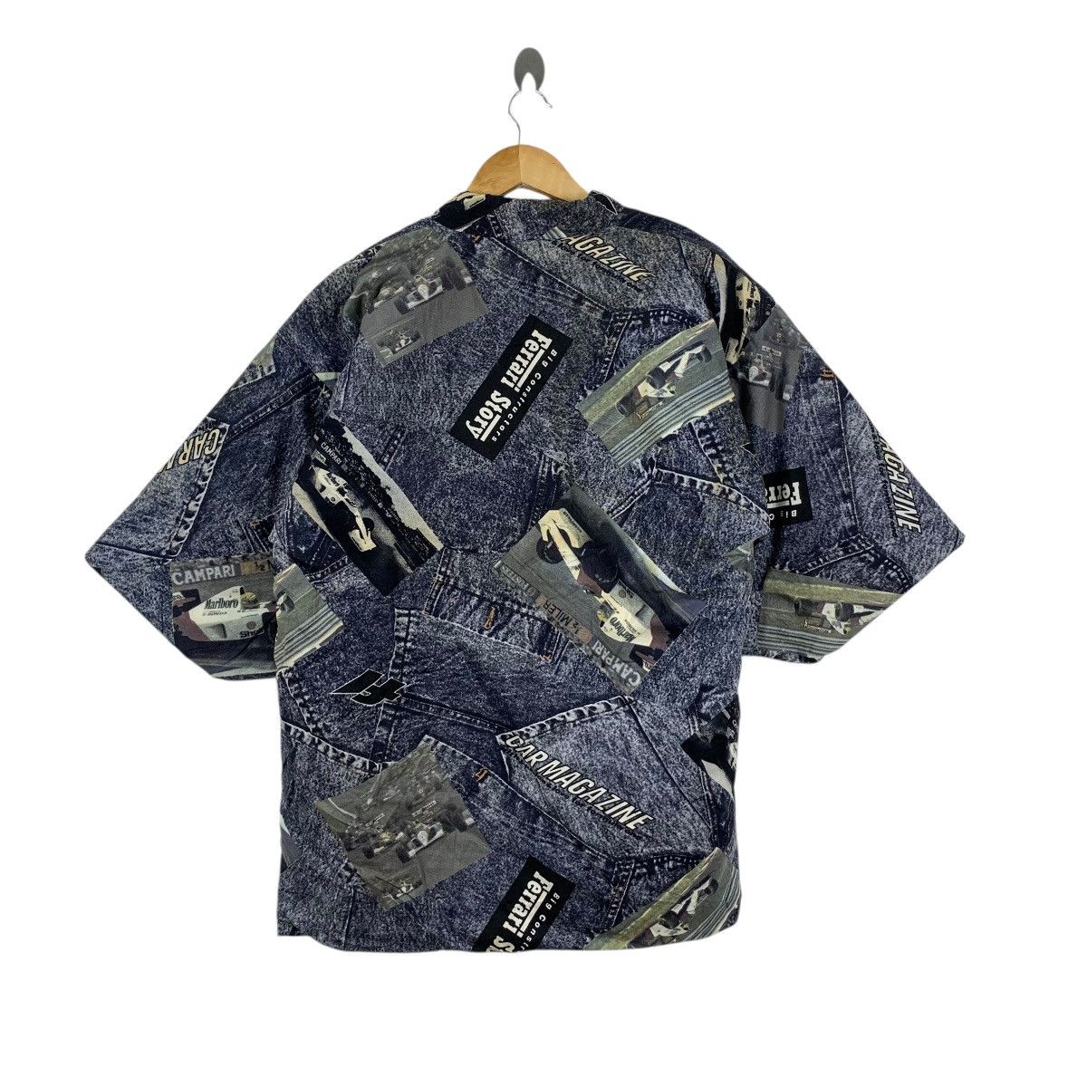 Vintage Vintage 70s KIMONO FERRARI JAPAN Patchwork AOP Robe Coat Size US XXL / EU 58 / 5 - 8 Thumbnail