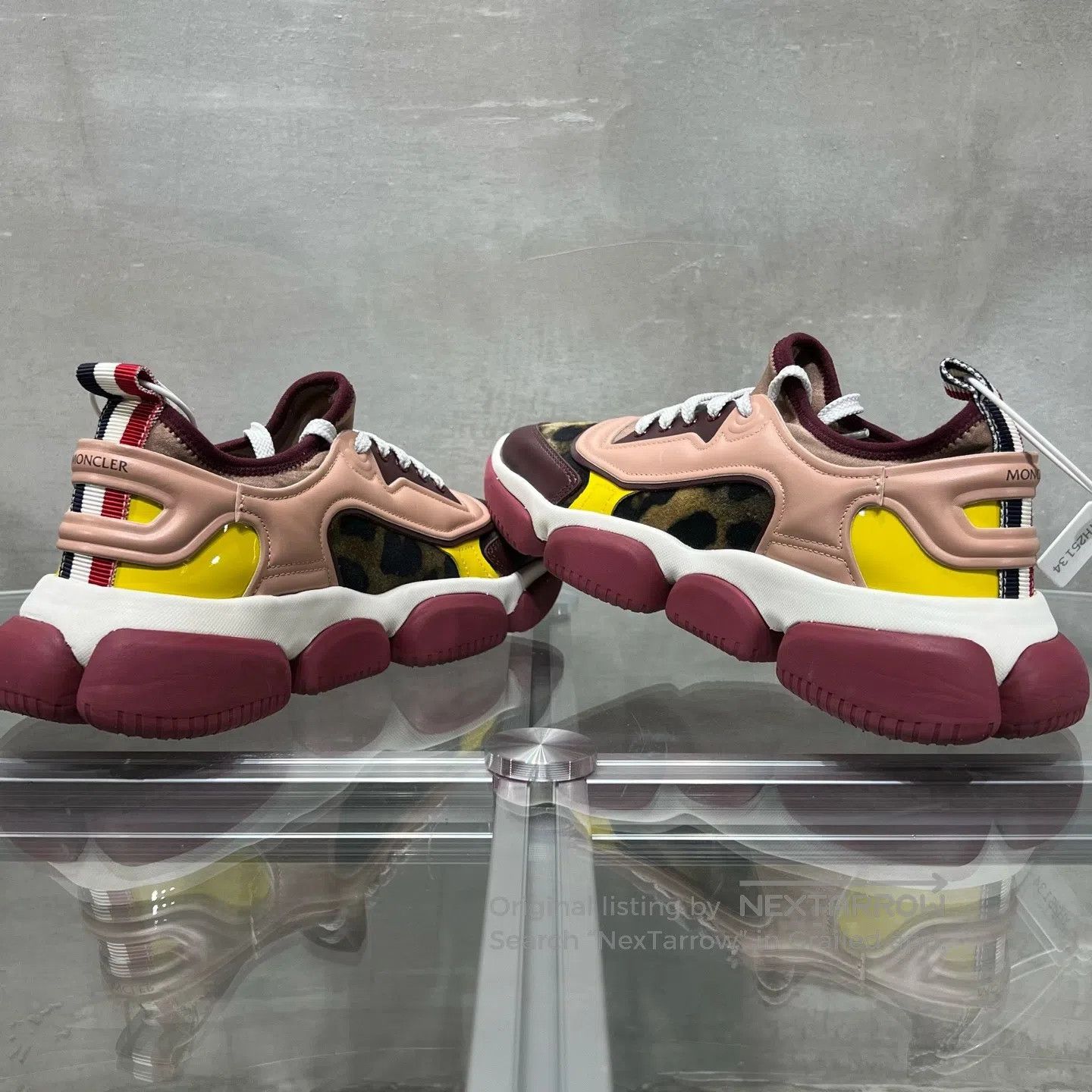 Moncler Moncler Leisure sports shoes in a white and red color comb Size US 7.5 / IT 37.5 - 5 Thumbnail