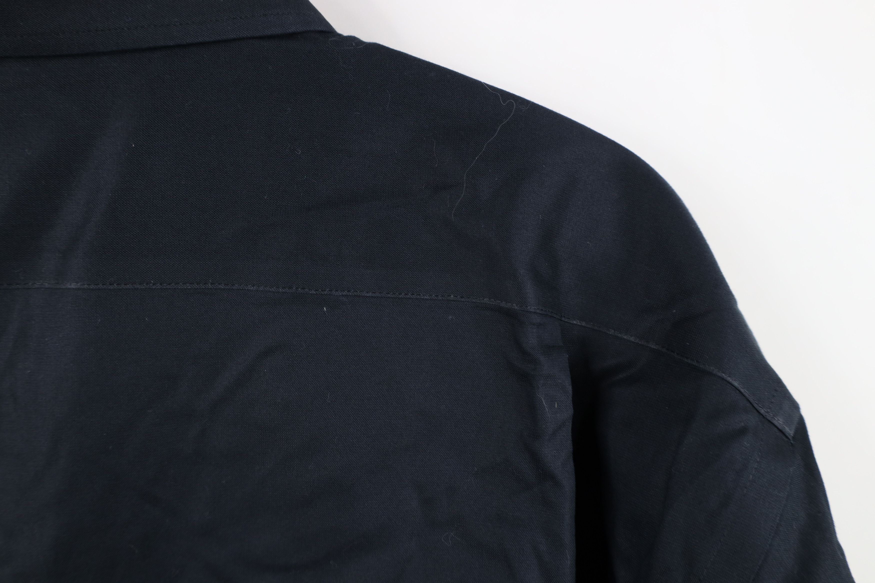 Vintage Lorenzo Uomo Trim Fit The Perfect Black Shirt Collared Shirt Size US M / EU 48-50 / 2 - 9 Thumbnail