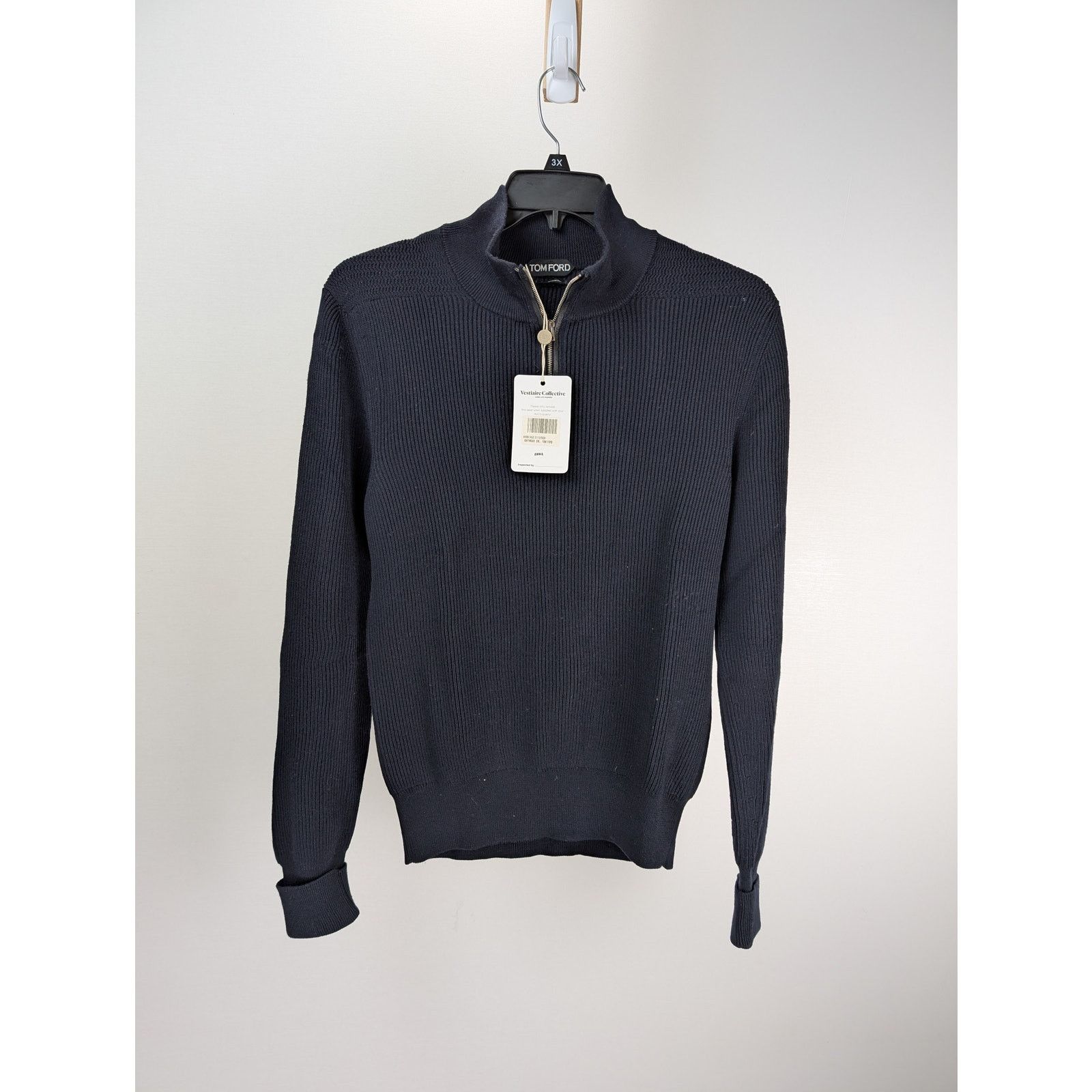 Tom Ford o1rshd1 CC20 Knitwear Sweatshirt in Blue Size US M / EU 48-50 / 2 - 6 Thumbnail