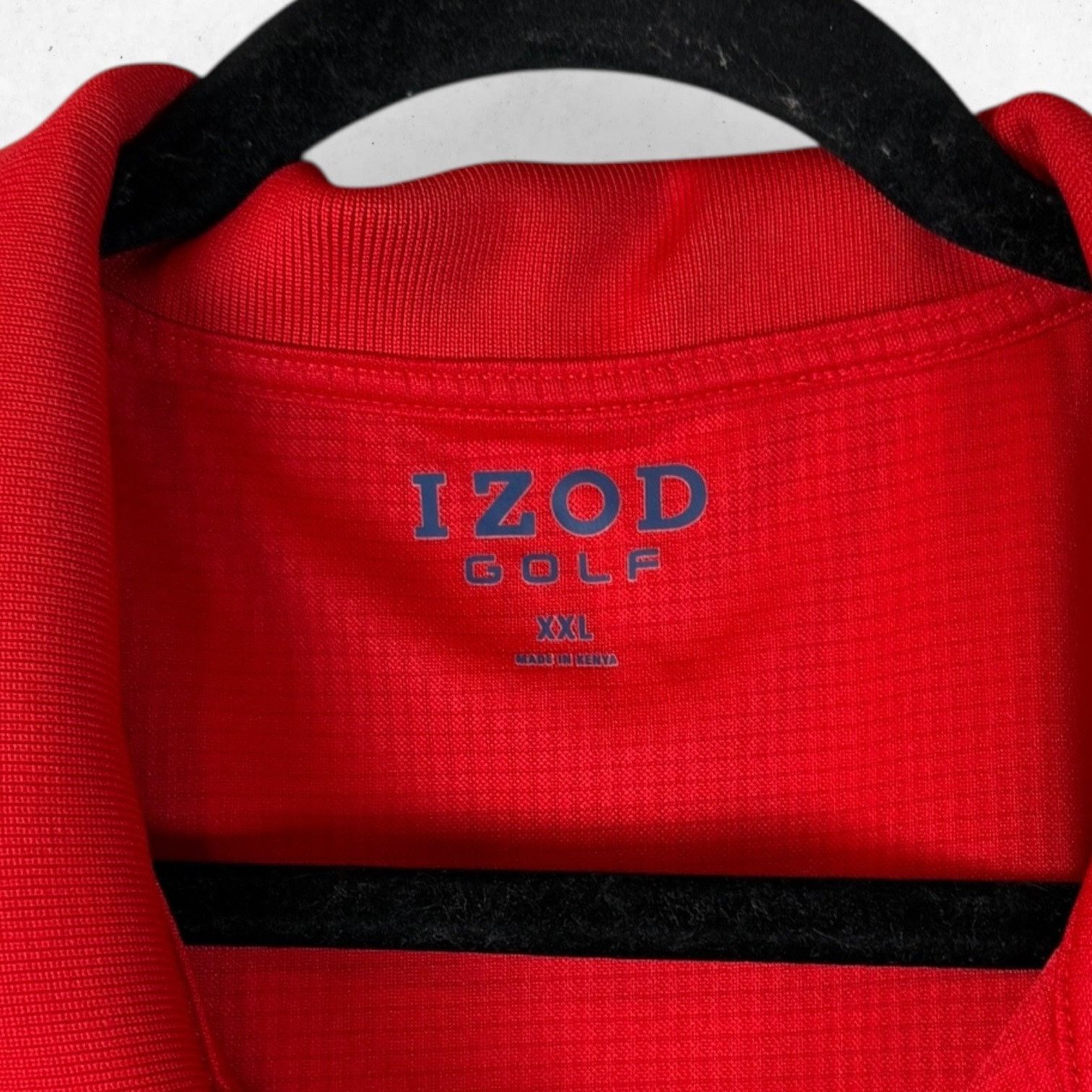 Other Izod Golf Polo Shirt Men's Size XXL Red Solid Short Sleeve Size US XXL / EU 58 / 5 - 3 Thumbnail