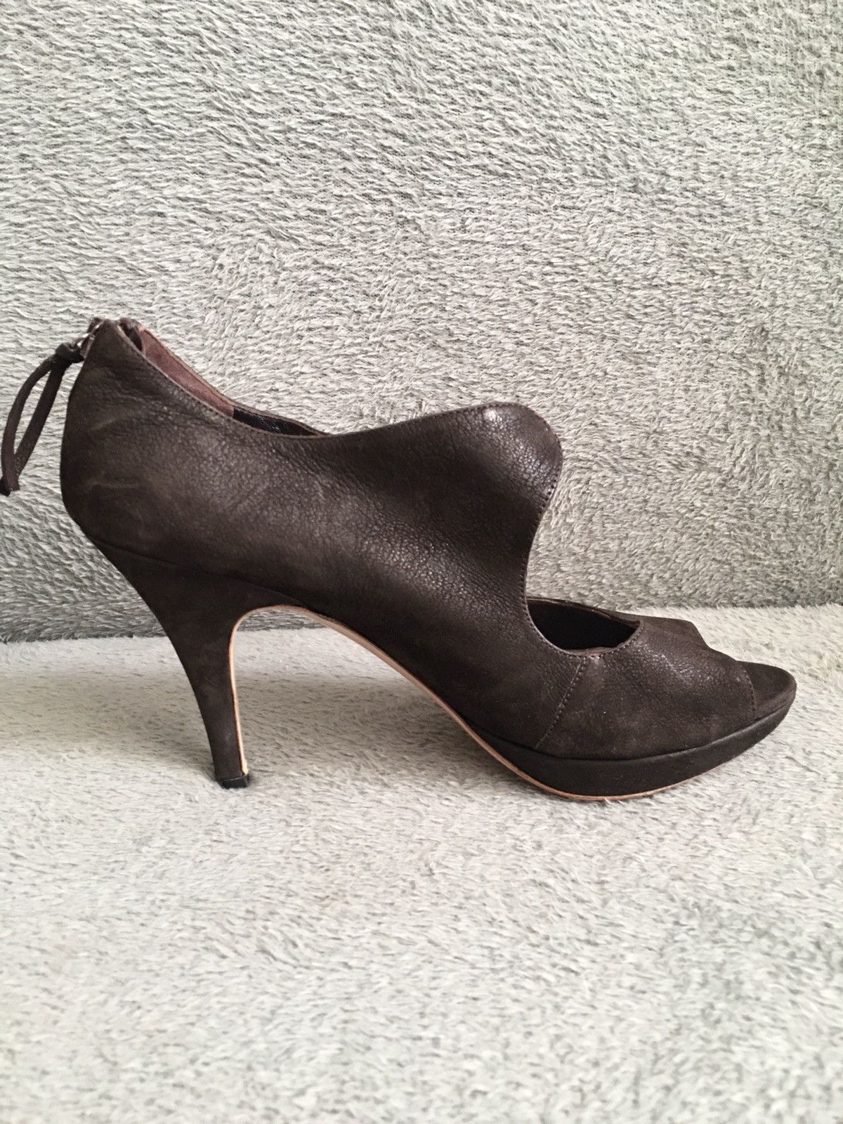 Miu Miu MIU MIU Suede Brown Leather Heels Sandals EU 39 Size US 9 / IT 39 - 2 Thumbnail