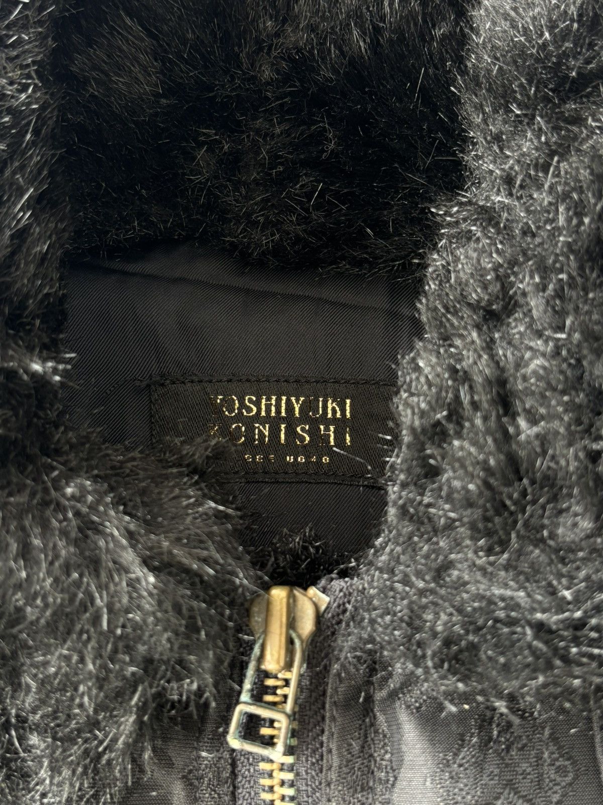 Yoshiyuki Konishi Fur Cropped Flight Jacket Size US M / EU 48-50 / 2 - 6 Thumbnail