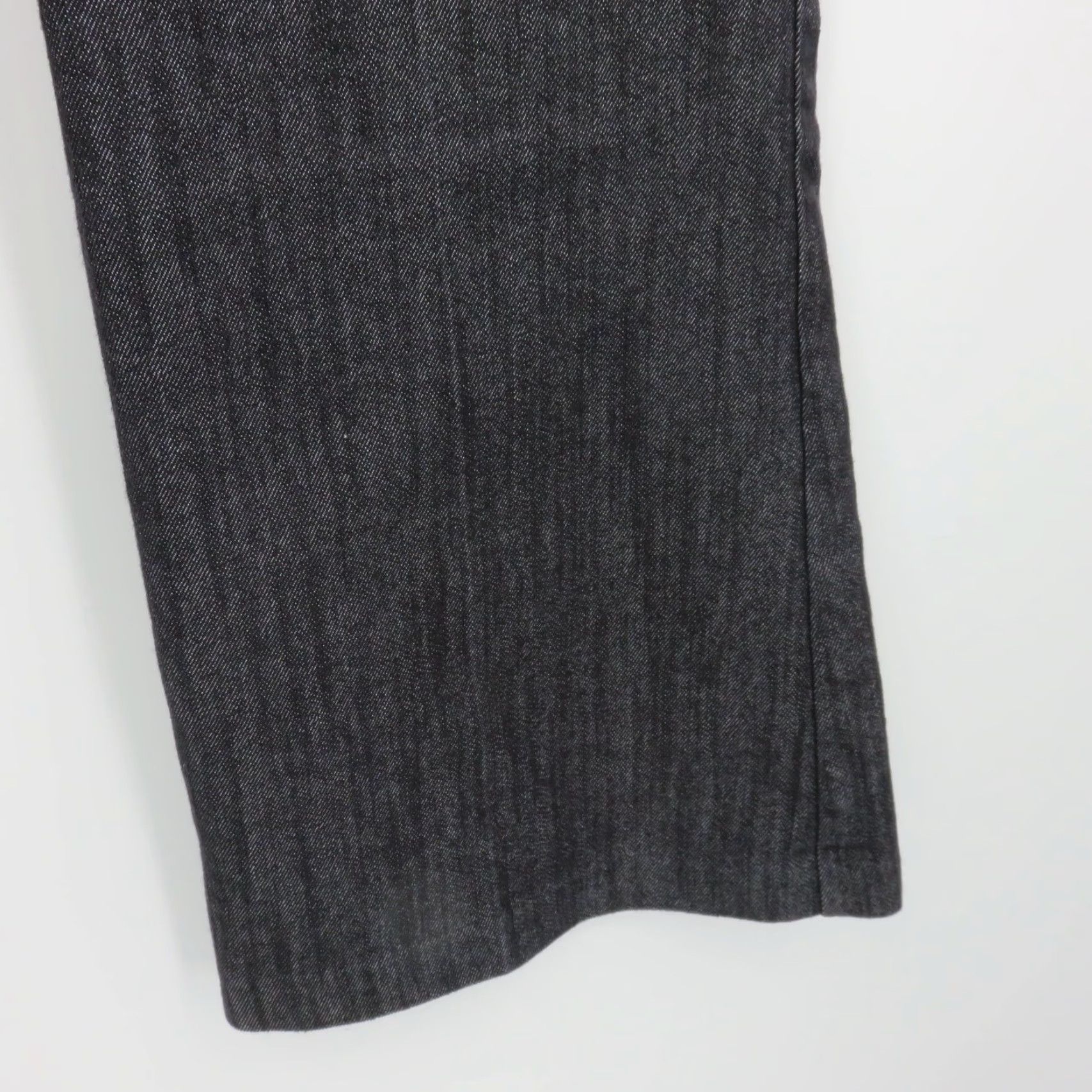 Vintage Maurices Women 10 Juniors 9 Dark Blue Gray Denim Flat Front Trouser Pants Y2K Size 32" / US 10 / IT 46 - 4 Thumbnail