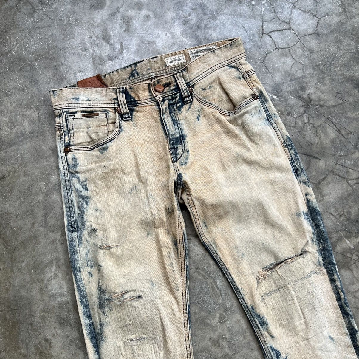 Kapital 2000s Buckaroo Kapital Style Boro Acid Wash Distressed Jeans Size US 31 - 3 Thumbnail