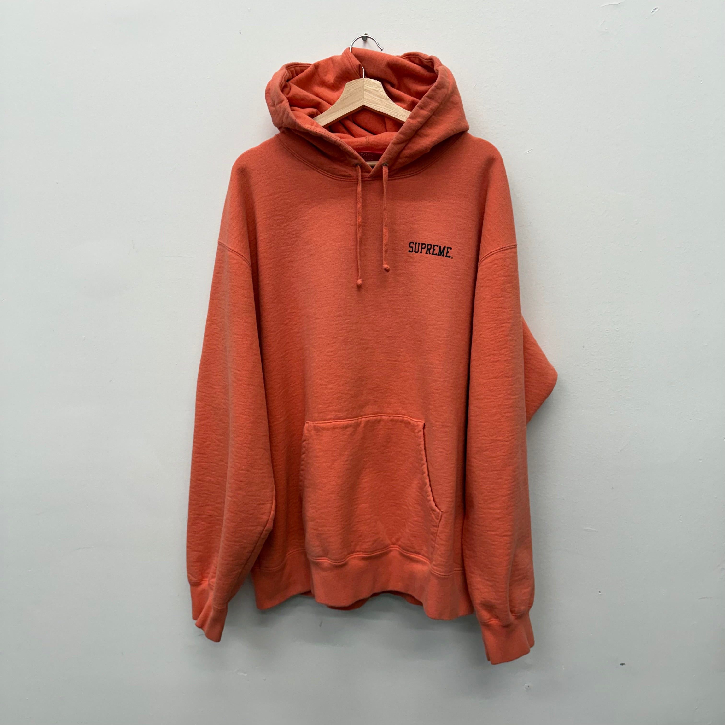 Supreme Orange Skull Embroidered Hoodie - Size XXL