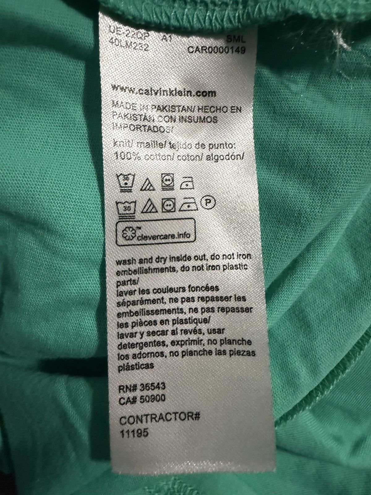 Calvin Klein NWOT Calvin Klein Logo This is Love Neon T-Shirt Size Large Size US L / EU 52-54 / 3 - 7 Thumbnail