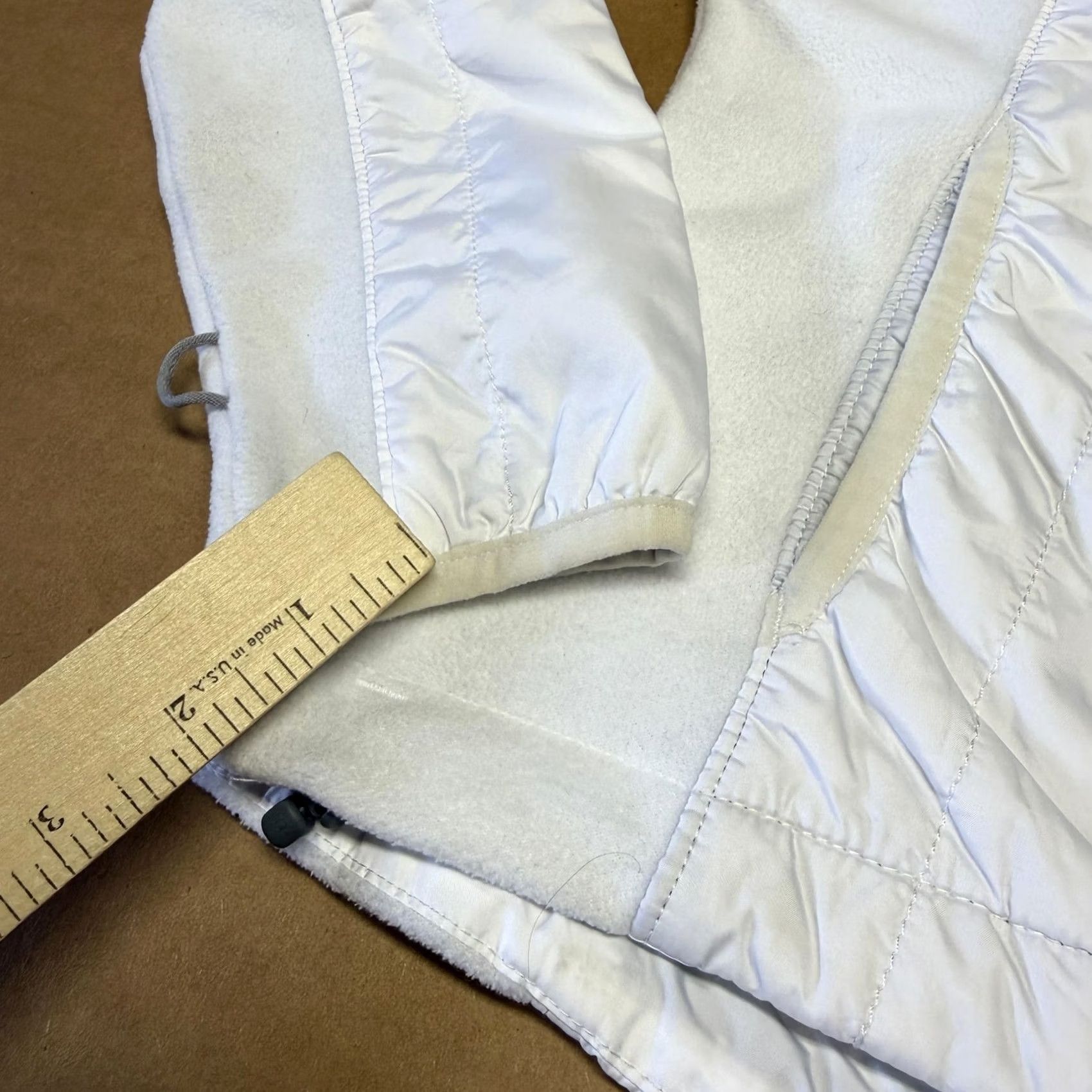 Vintage Columbia XS White Quilted Fleece Jacket Women Size XS / US 0-2 / IT 36-38 - 4 Thumbnail