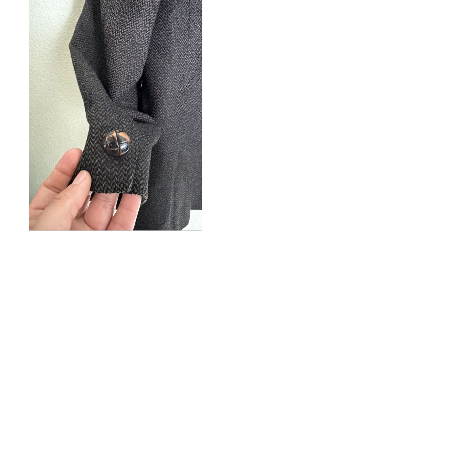 Vintage VINTAGE Maitland Of England Brown Herringbone Blazer Wool Blazer Men 41 Brown Herringbone Mens Blazer Size 42R - 12 Thumbnail
