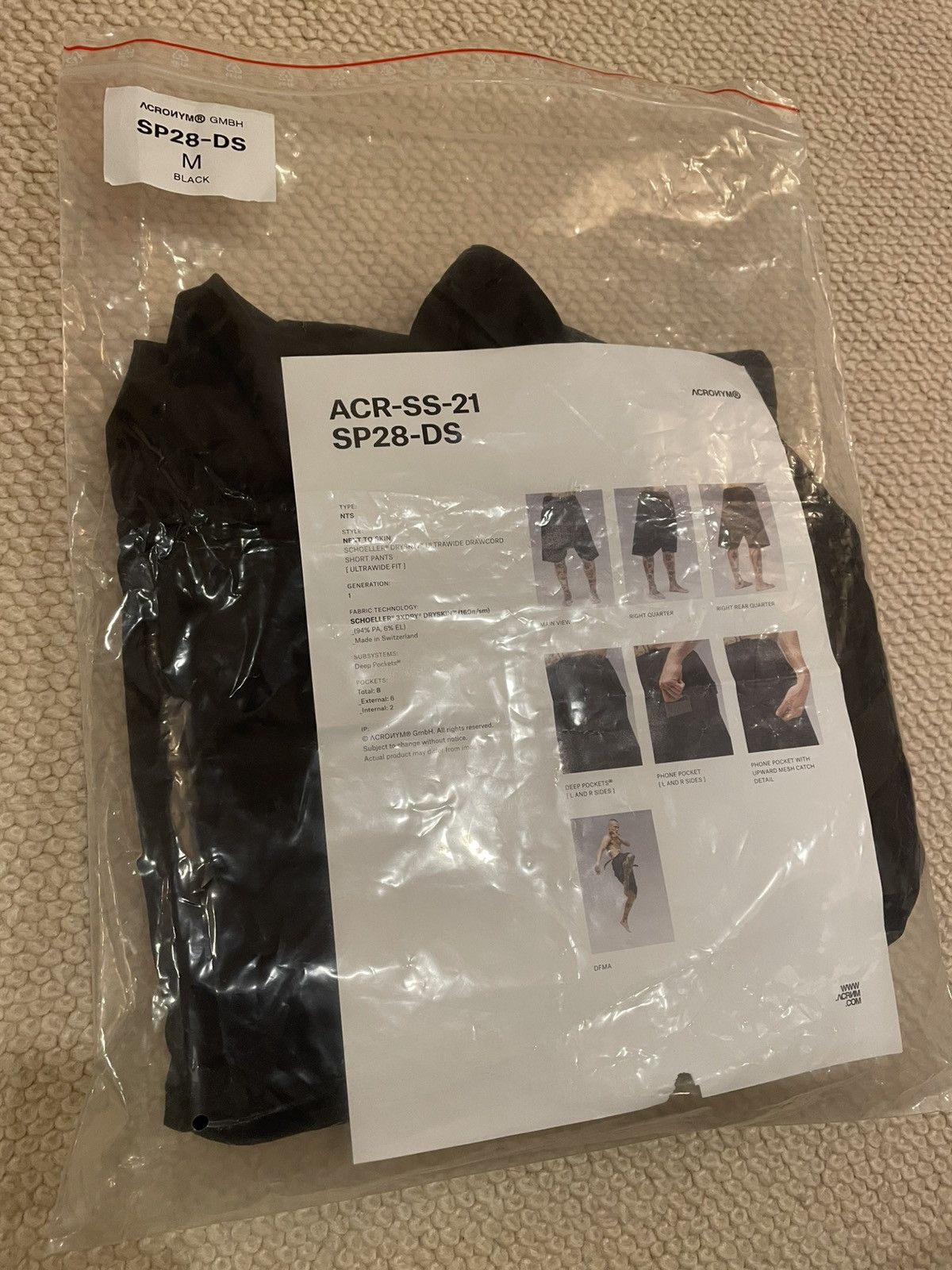 Acronym Acronym SP28-DS - Black Medium Size US 34 / EU 50 - 2 Thumbnail
