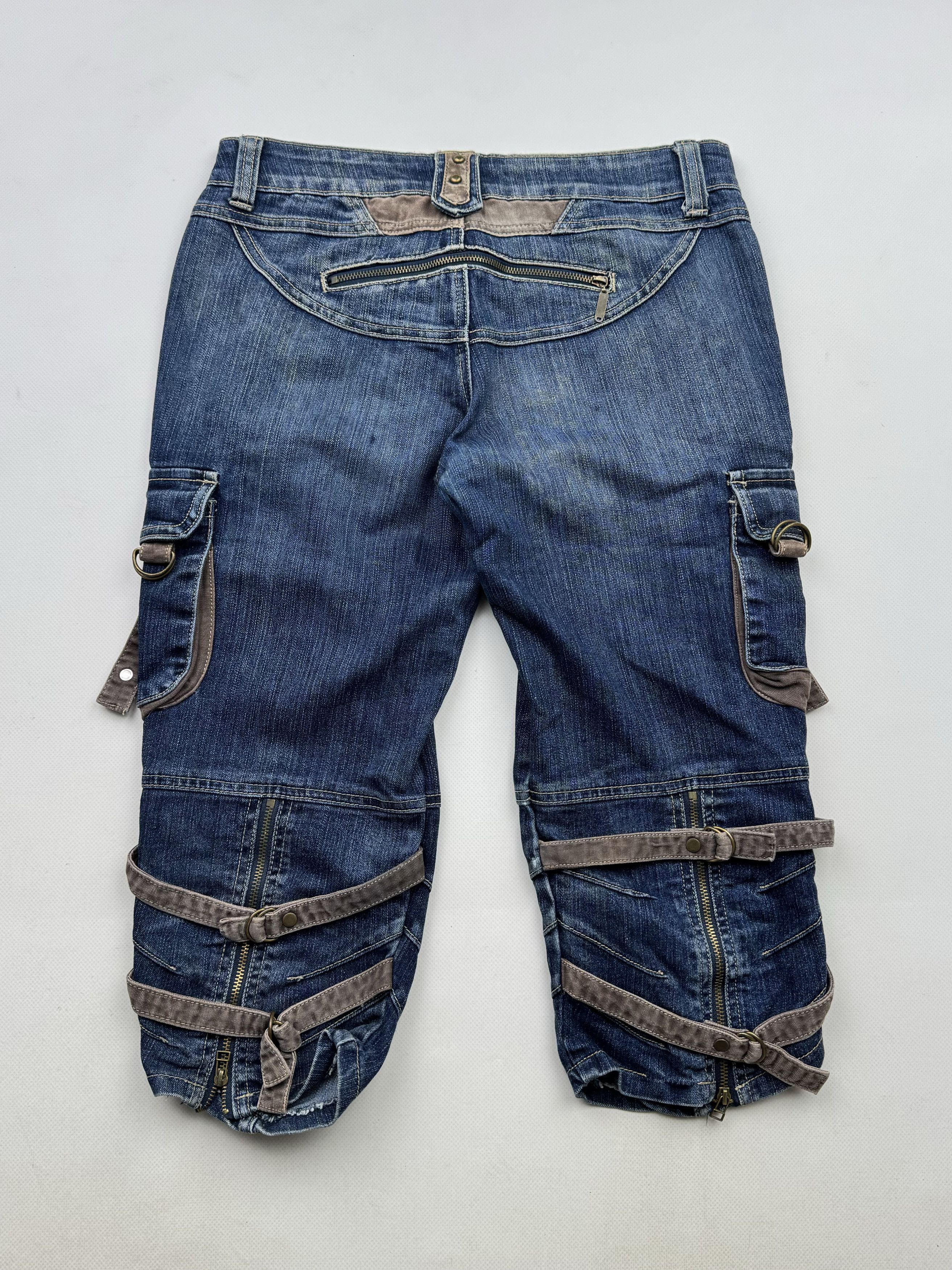 Japanese Brand 90's Long Shorts With Bondage B380(V406)E2 Size US 28 / EU 44 - 6 Thumbnail