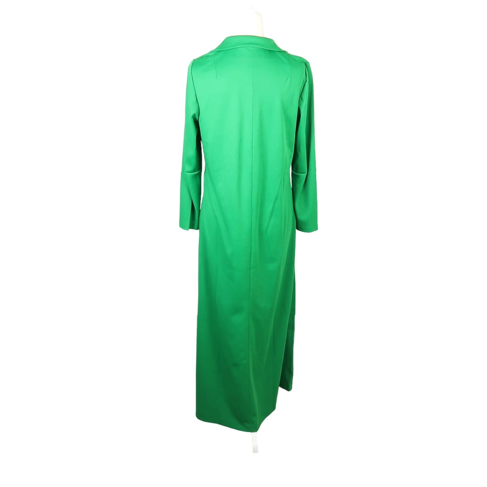 kelly green long sleeve dress Kelly Green Solid Flared Sleeve Long Tiered Dress – PinkBlush