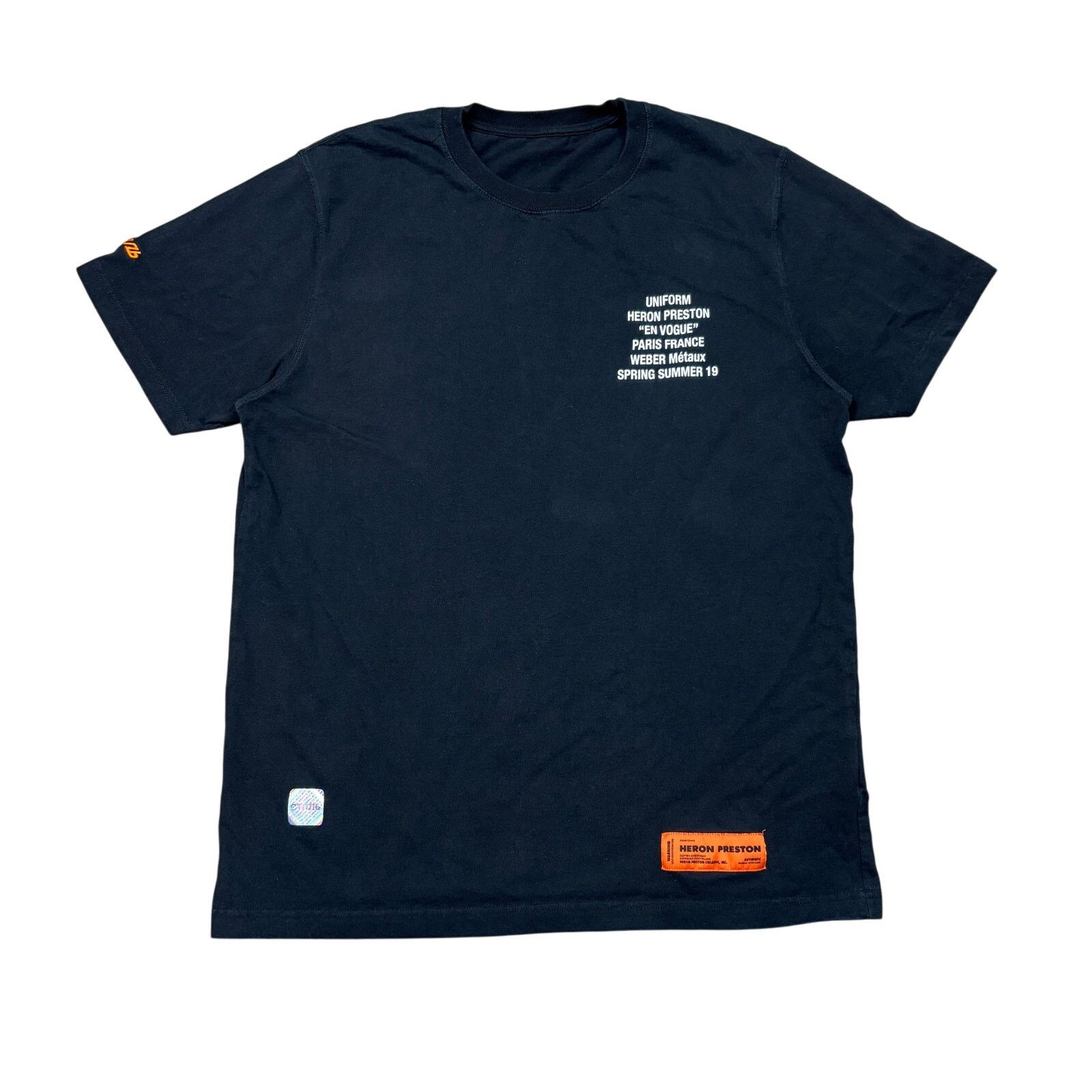 Heron Preston Heron Preston Black Metal Worker SS19 Tee Shirt Men's XL Size US XL / EU 56 / 4 - 1 Thumbnail