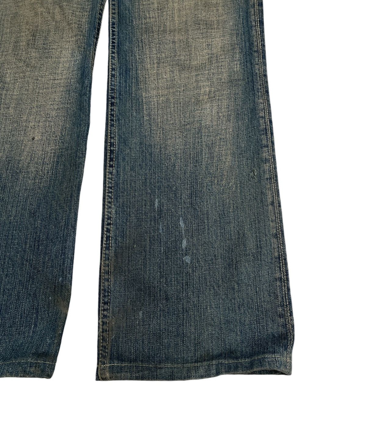 If Six Was Nine Rare Design Vintage Nicole Club Leather Pocket Jeans 1990s Size US 33 - 6 Thumbnail