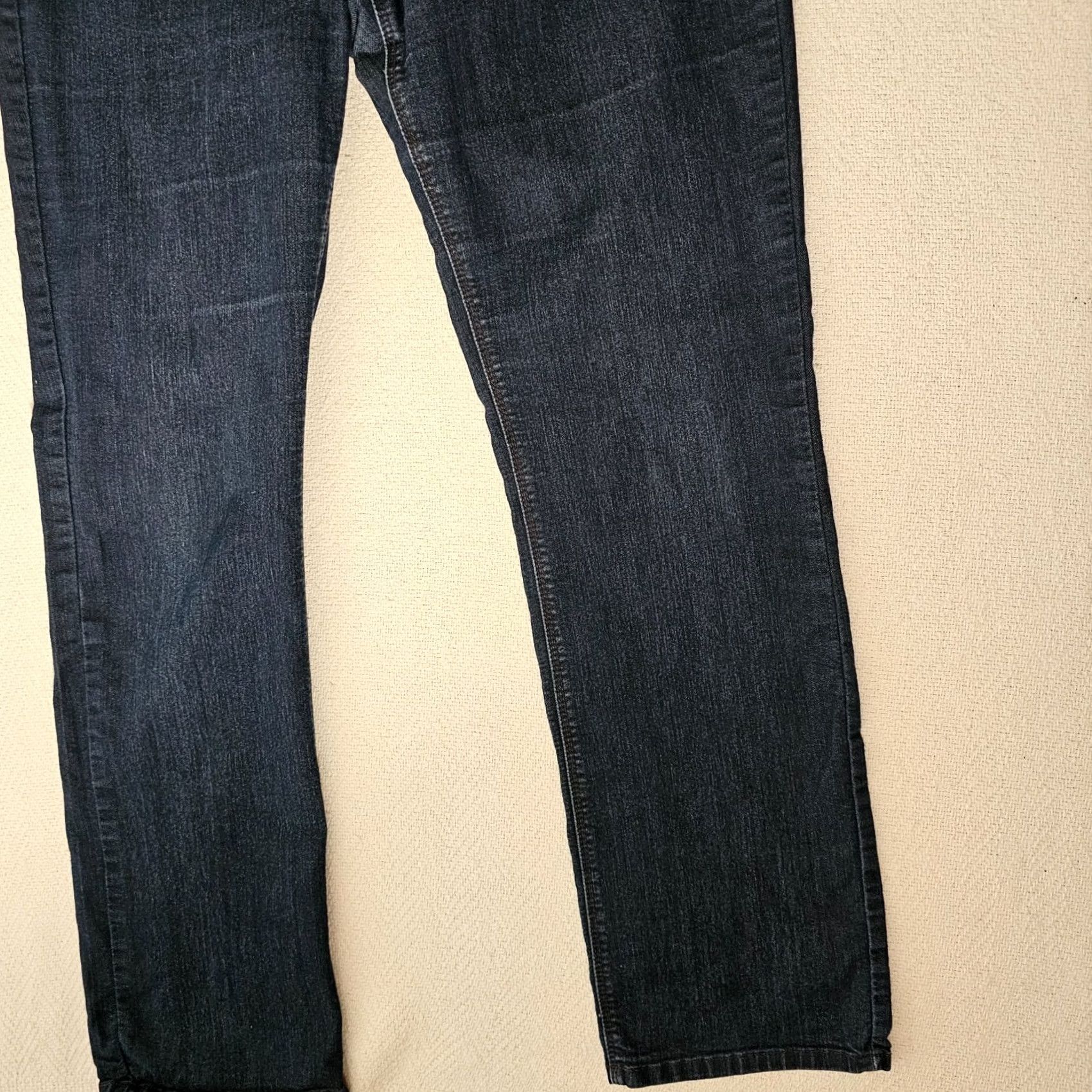 NYDJ VINTAGE NYDJ Marilyn Straight Jeans Womens 14 Blue Denim 31 Lift Tuck Stretch Slimming 5-Pocket Mono 31in Inseam Size 36" / US 14 / IT 50 - 2 Thumbnail