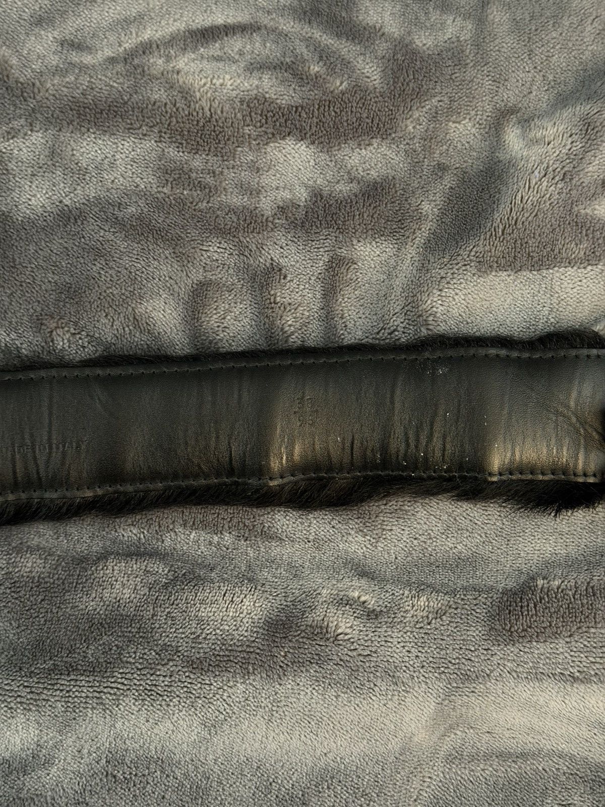 Prada Prada Black Fur Belt AW17 Size 38 - 4 Thumbnail