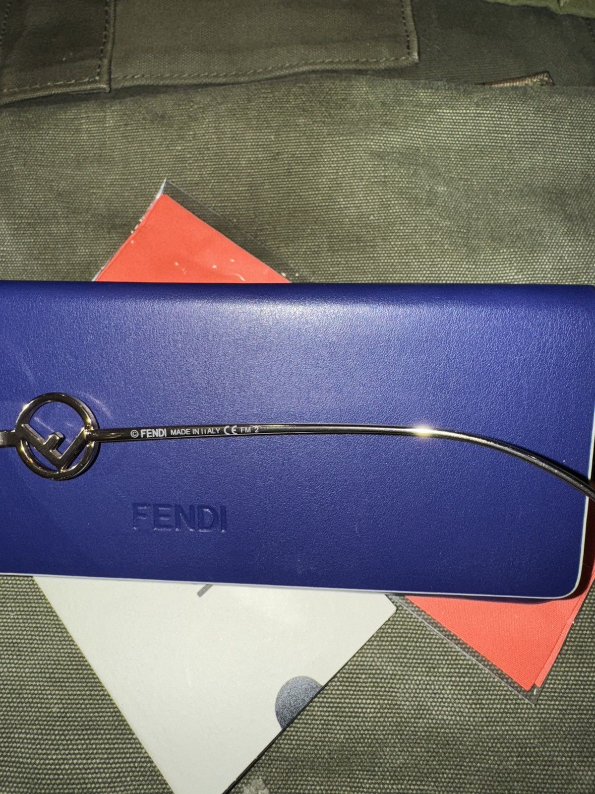 Fendi Fendi FF Logo Square Cat eye havana sunglasses Size ONE SIZE - 6 Thumbnail