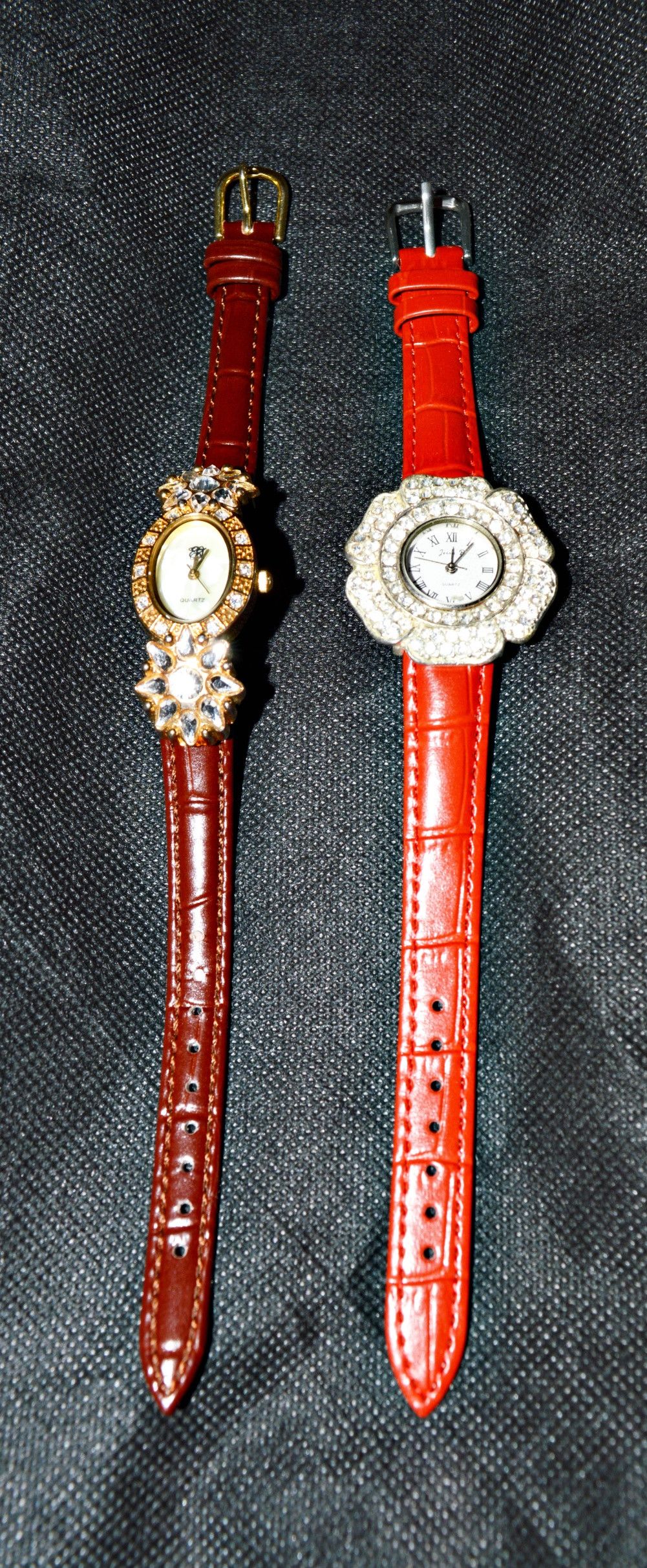 Handmade VINTAGE WATCHES RHINESTONES SERVICED NEW BANDS BATTERIES Size ONE SIZE - 4 Thumbnail
