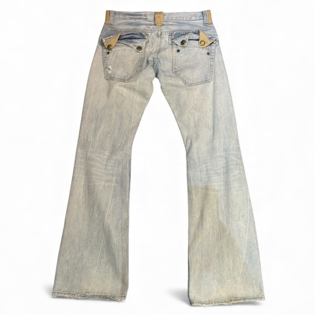Hysteric Glamour 🔥🇯🇵 Japanese Flared Sick Root Distressed Denim Size US 32 / EU 48 - 3 Thumbnail