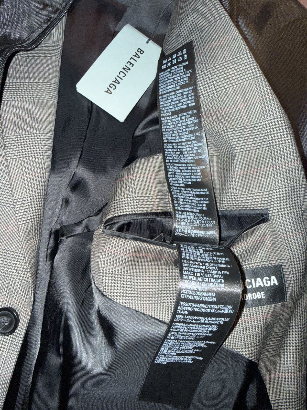 Balenciaga 'Washed' Prince Of Wales SB jacket Size 44R - 20 Thumbnail