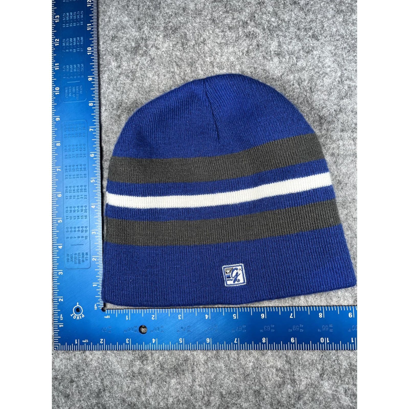 Vintage The Game Beanie Unisex One Size Blue Striped Princeton Day School Invitational Hat Size ONE SIZE - 4 Thumbnail