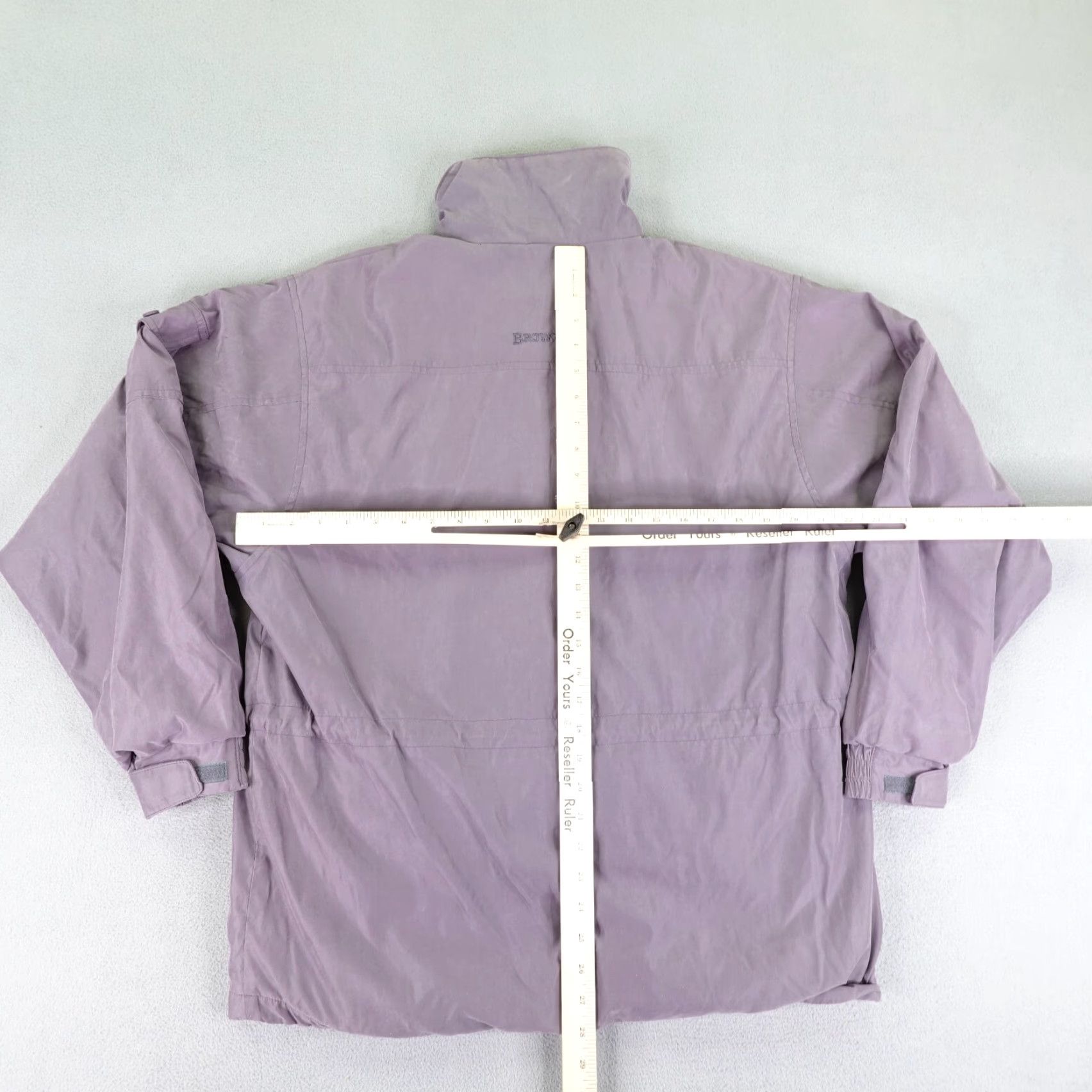 Vintage Browning Jacket Womens Medium Purple Fleece Lined Hunting Chore Barn Coat Work Parka Hooded Lined Pockets Logo Size M / US 6-8 / IT 42-44 - 7 Thumbnail