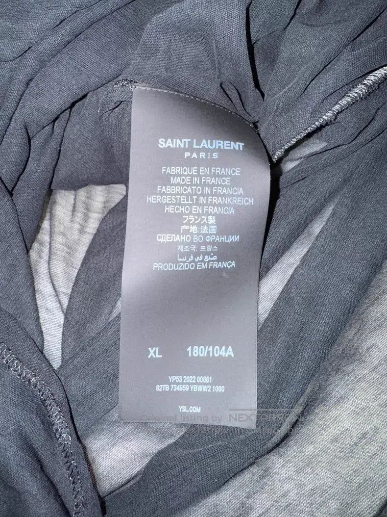 Saint Laurent Paris Saint Laurent Paris Crinkled Deep V Chiffon Underlayer Shi Size US XL / EU 56 / 4 - 4 Thumbnail