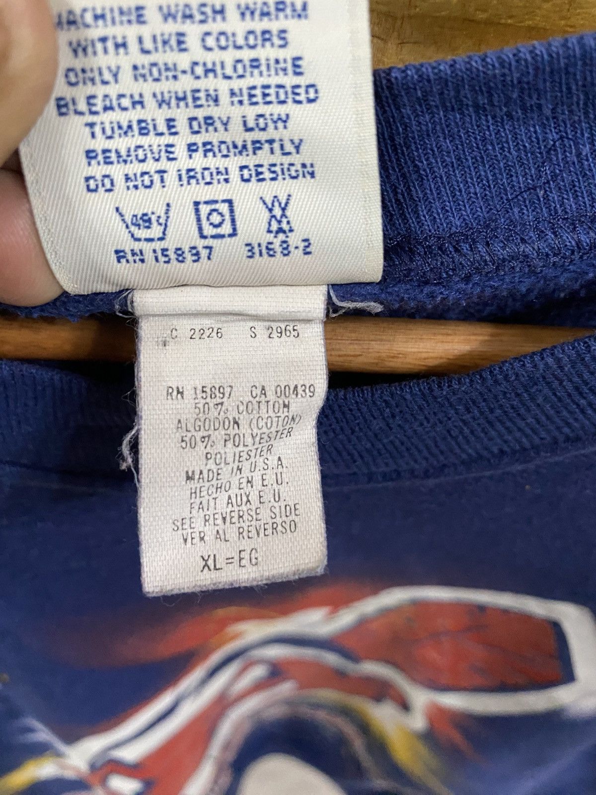 MLB Vintage 1995 mlb Indians Cleveland big logo sweatshirt Size US XL / EU 56 / 4 - 10 Thumbnail